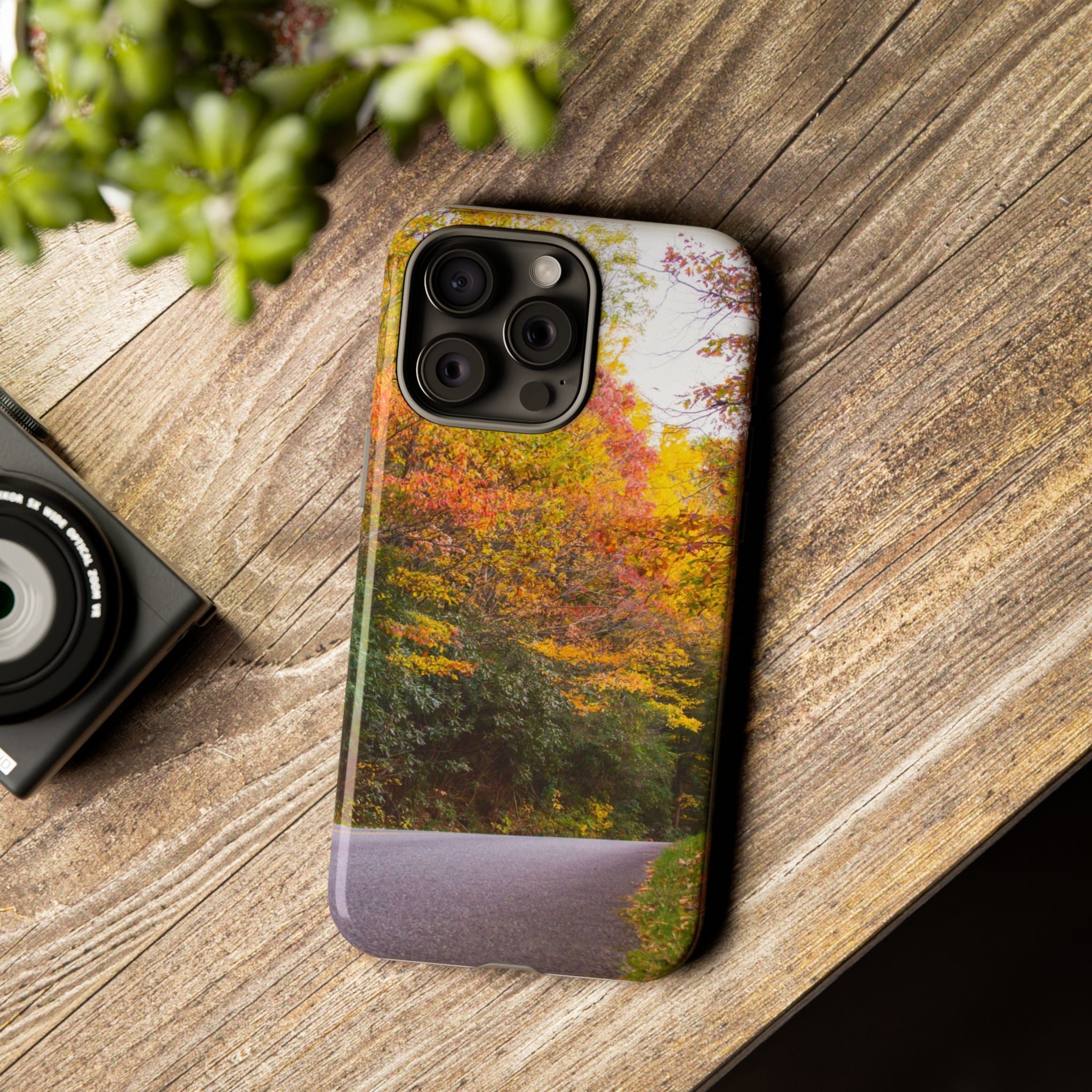 Fall Landscape Phone Case, Autumn iPhone Cover, Unique Tough Cases, Nature Lover Gift, Seasonal Phone Accessory, Eco-Friendly Design