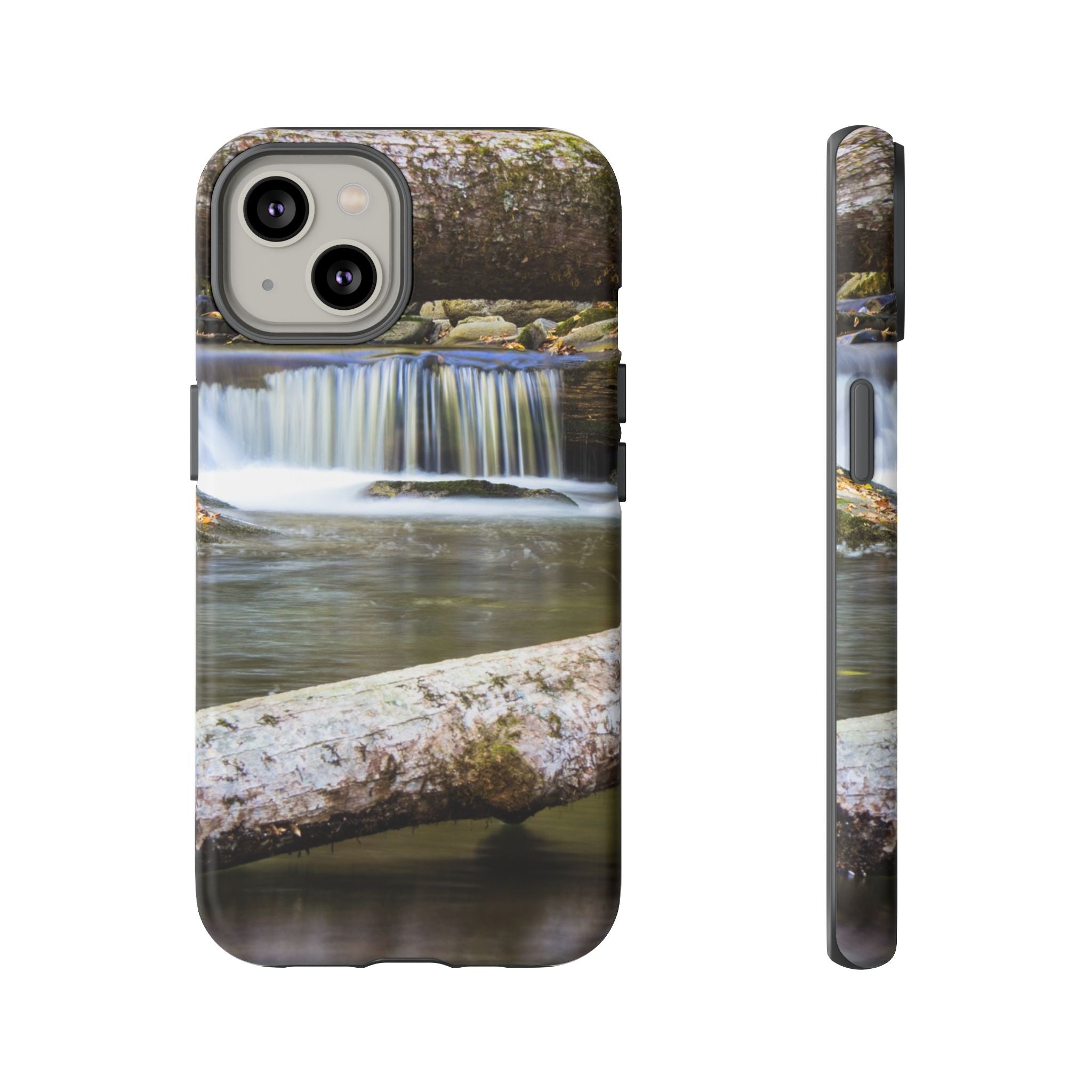 Nature-Inspired Phone Case, Tough Cases with Waterfall Design, Durable Phone Accessory, Outdoor Lover Gift, Nature Photography Case