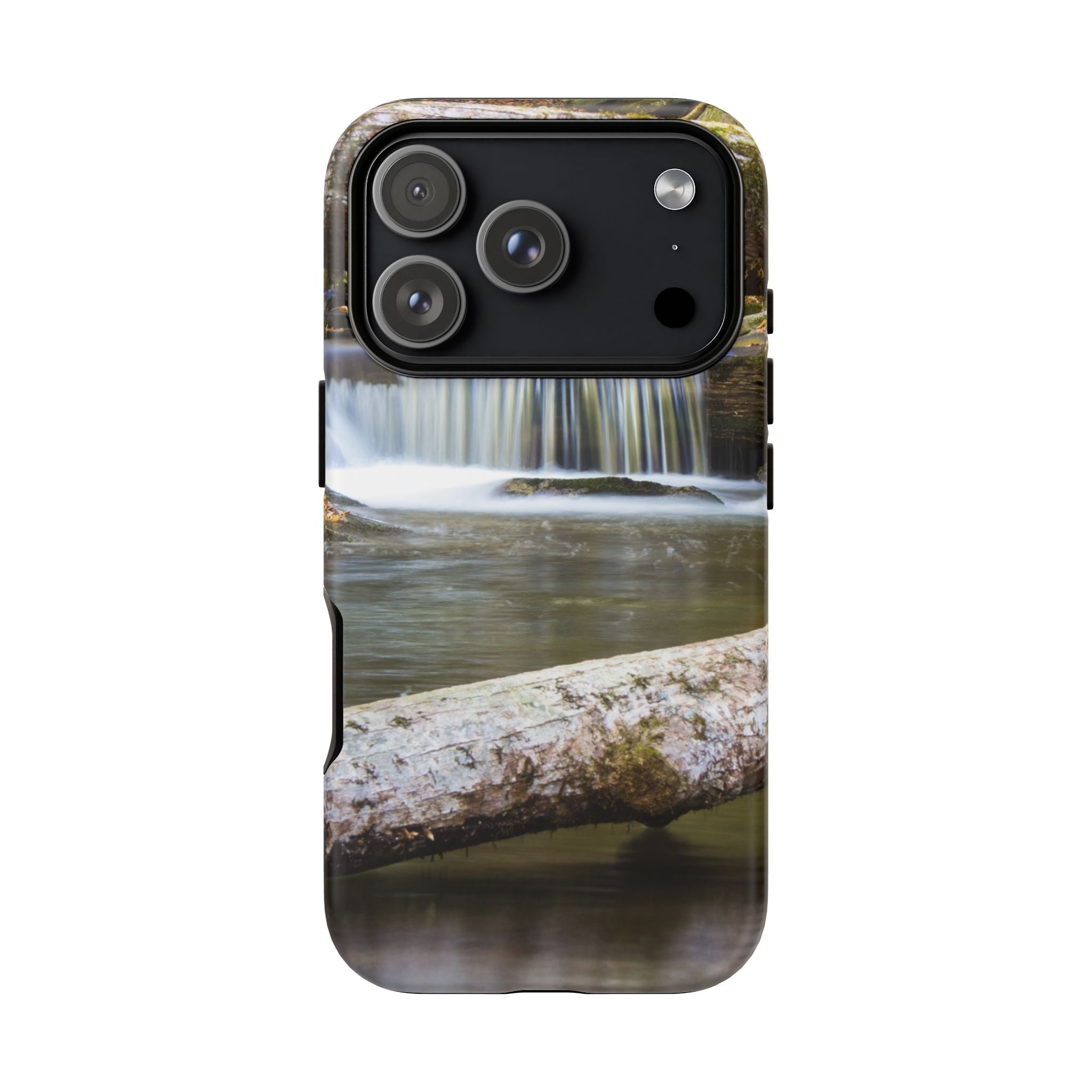 Nature-Inspired Phone Case, Tough Cases with Waterfall Design, Durable Phone Accessory, Outdoor Lover Gift, Nature Photography Case