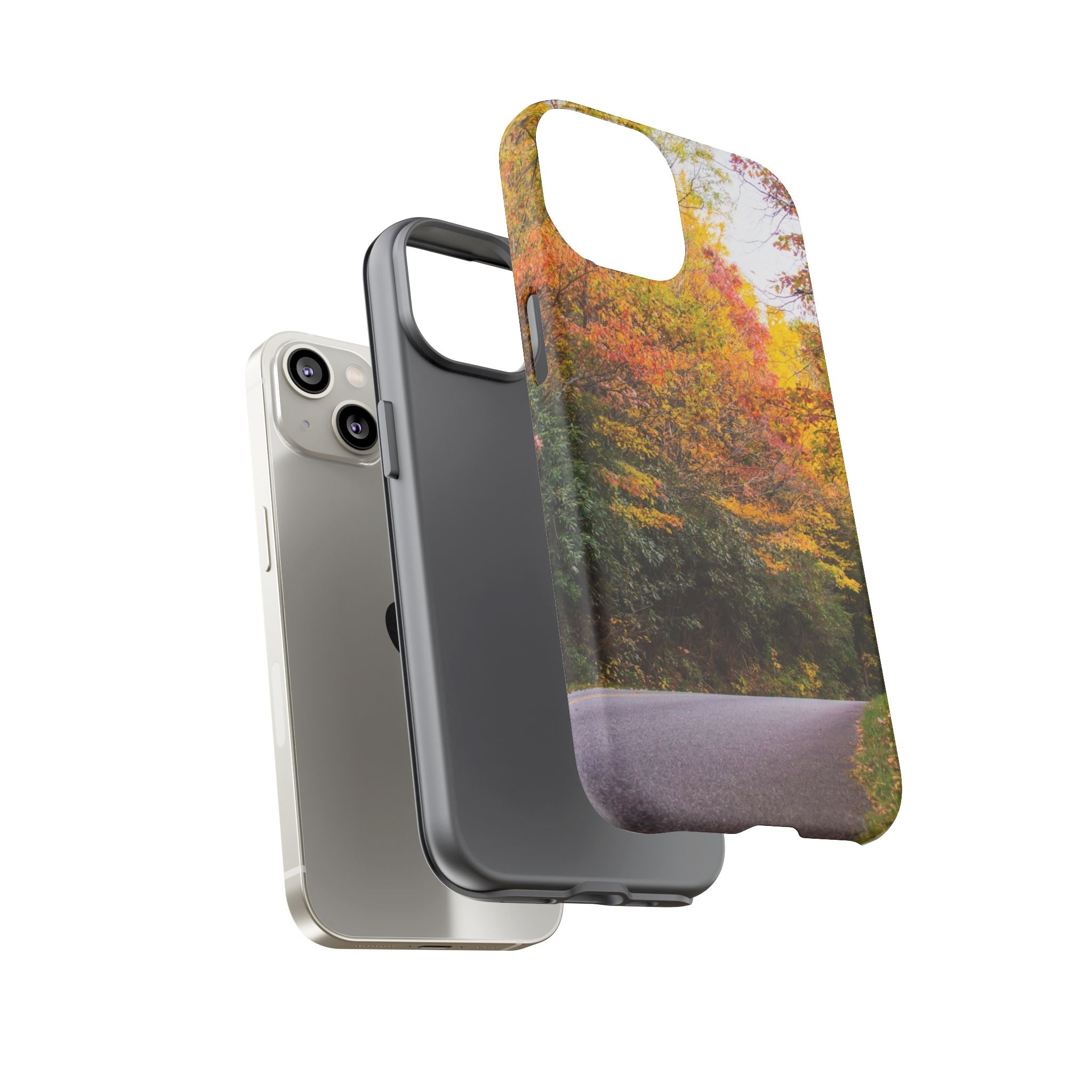 Fall Landscape Phone Case, Autumn iPhone Cover, Unique Tough Cases, Nature Lover Gift, Seasonal Phone Accessory, Eco-Friendly Design