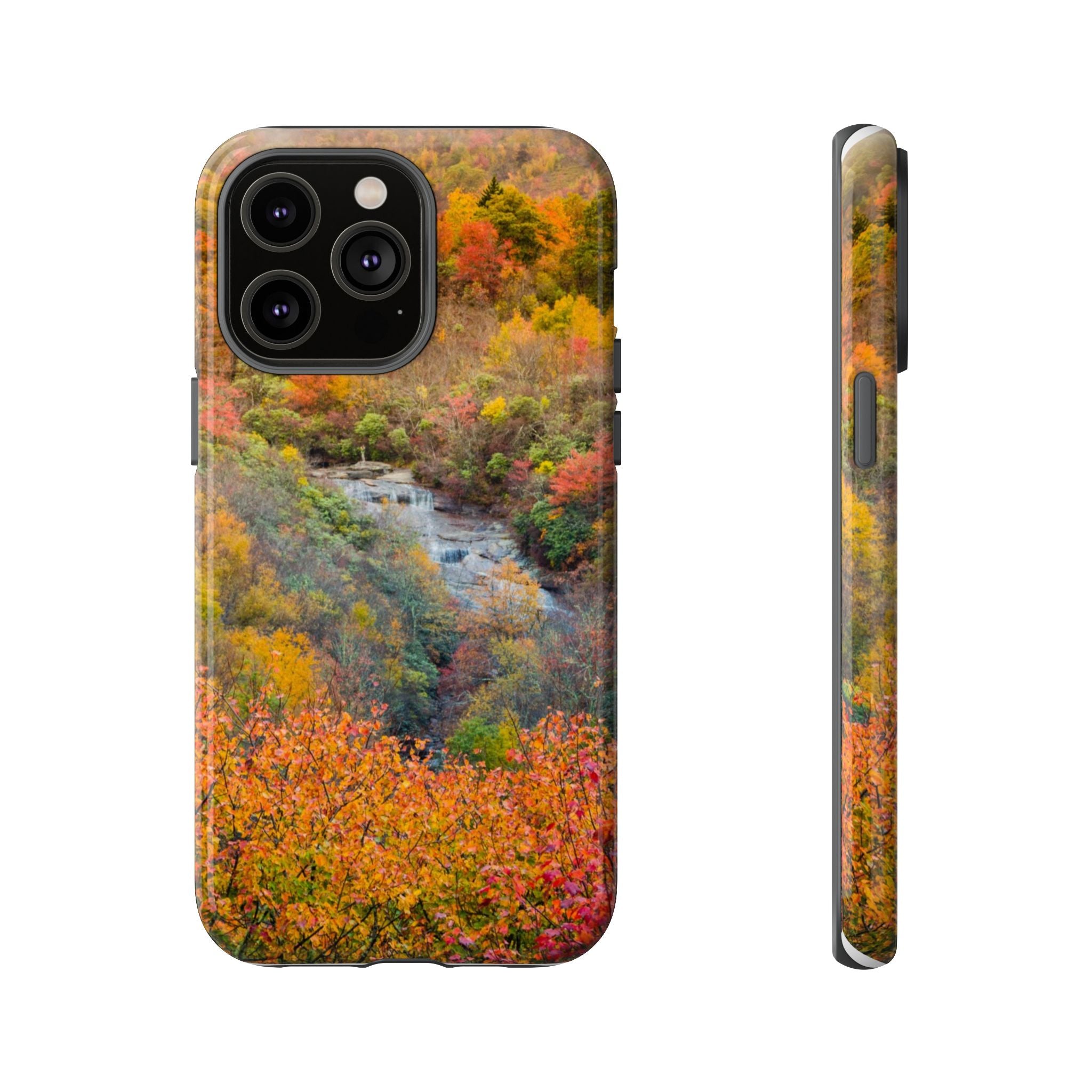 Nature-Inspired Phone Case, Tough Cases, Fall Landscape Design, Eco-Friendly, Protective Cover, Gifts for Nature Lovers
