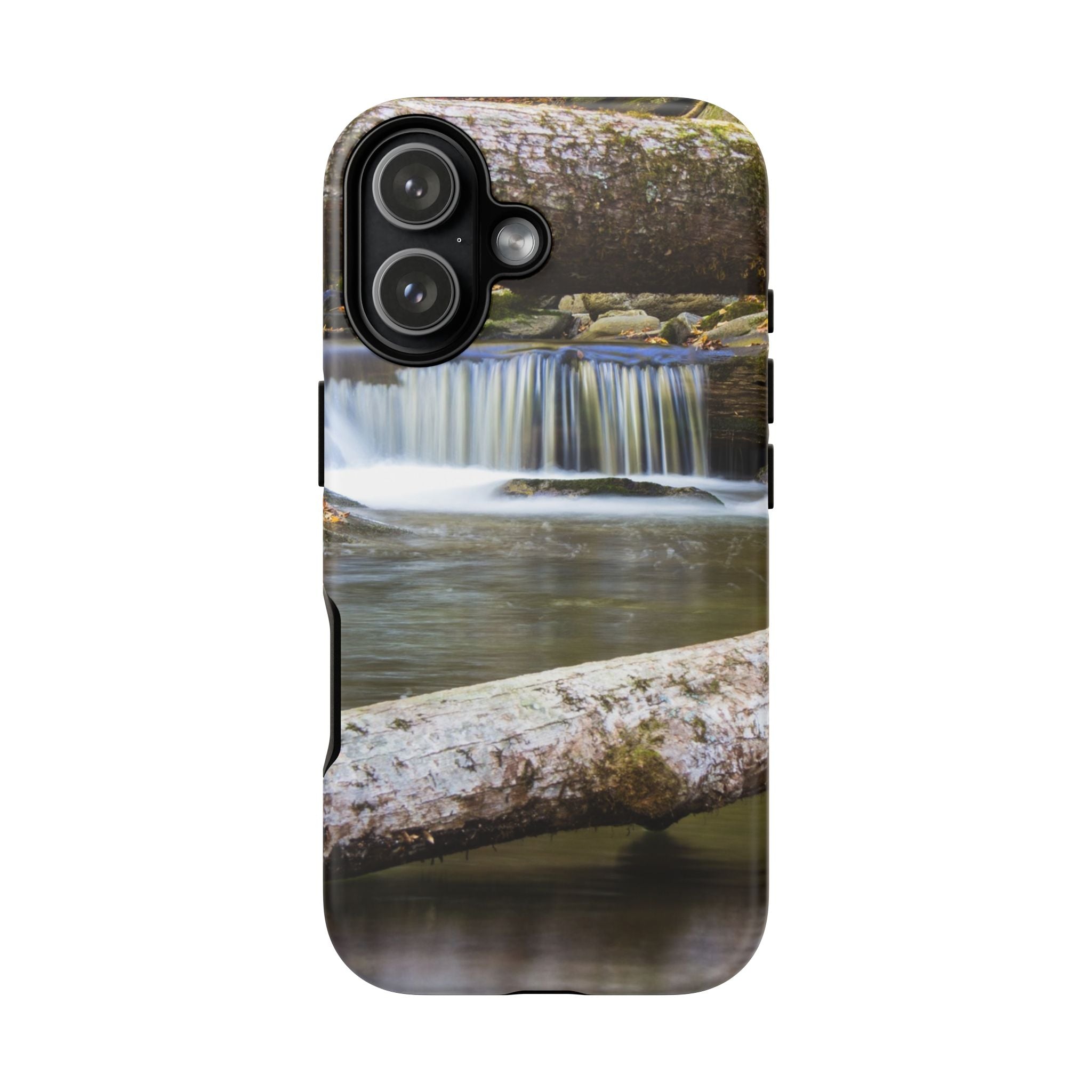 Nature-Inspired Phone Case, Tough Cases with Waterfall Design, Durable Phone Accessory, Outdoor Lover Gift, Nature Photography Case
