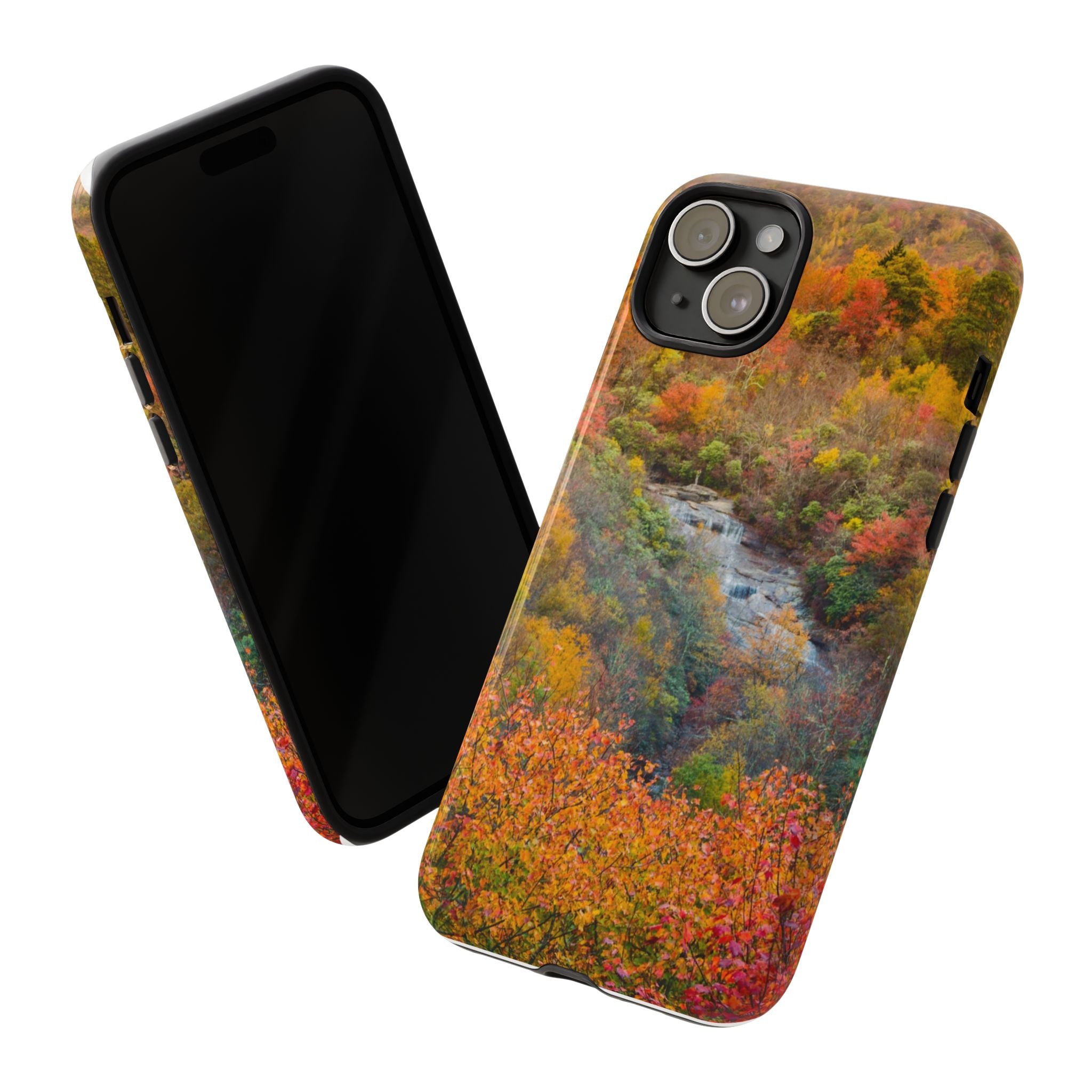 Nature-Inspired Phone Case, Tough Cases, Fall Landscape Design, Eco-Friendly, Protective Cover, Gifts for Nature Lovers