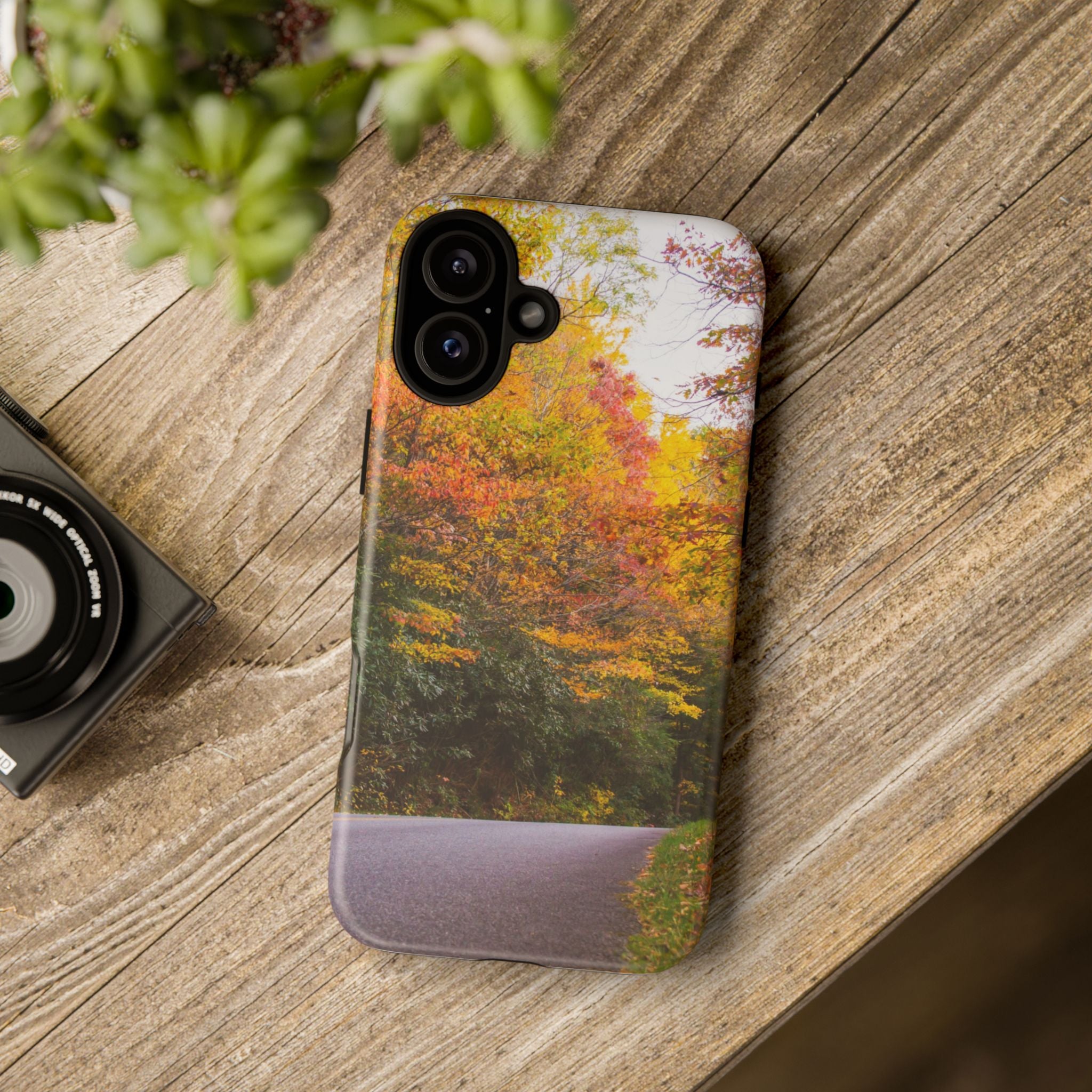 Fall Landscape Phone Case, Autumn iPhone Cover, Unique Tough Cases, Nature Lover Gift, Seasonal Phone Accessory, Eco-Friendly Design