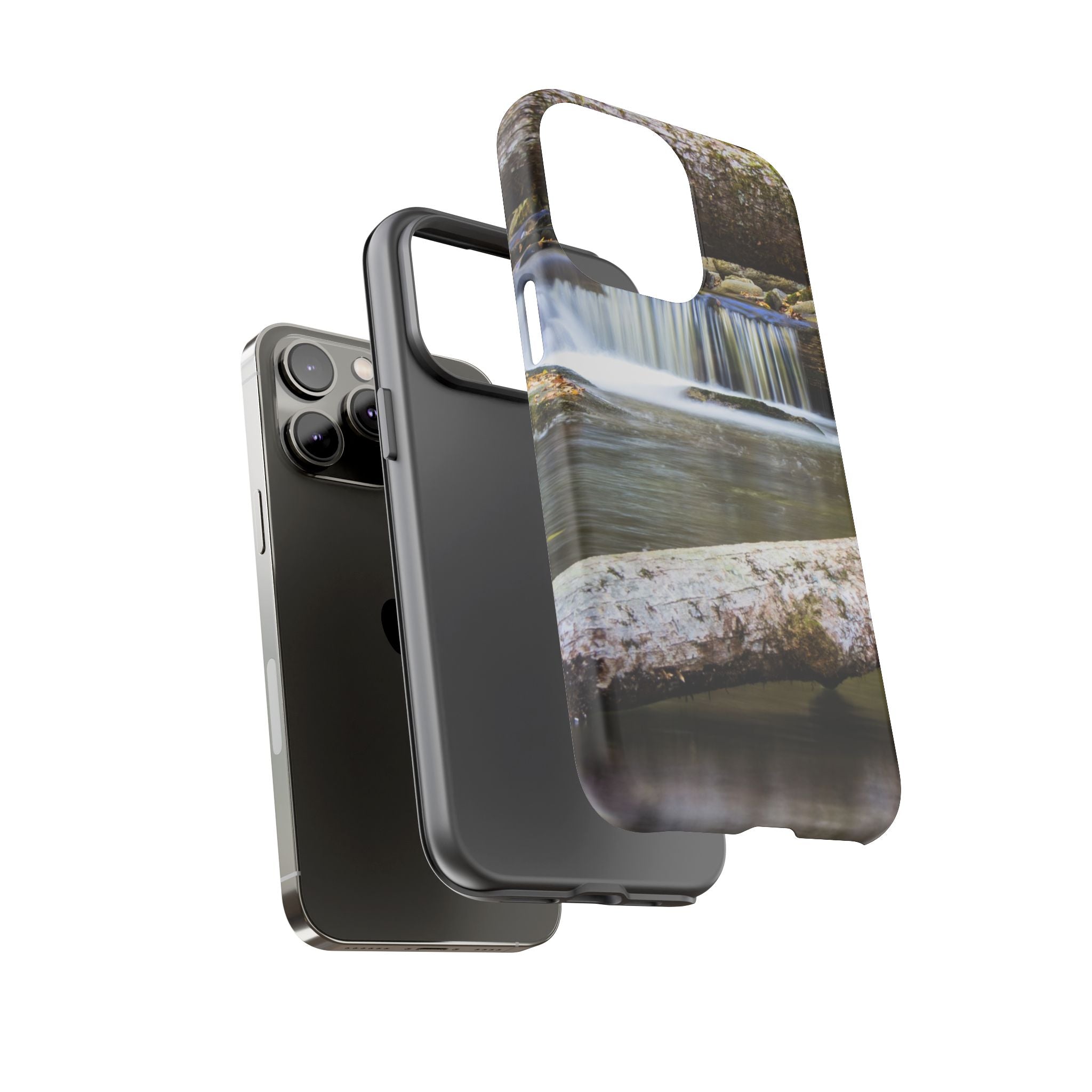 Nature-Inspired Phone Case, Tough Cases with Waterfall Design, Durable Phone Accessory, Outdoor Lover Gift, Nature Photography Case