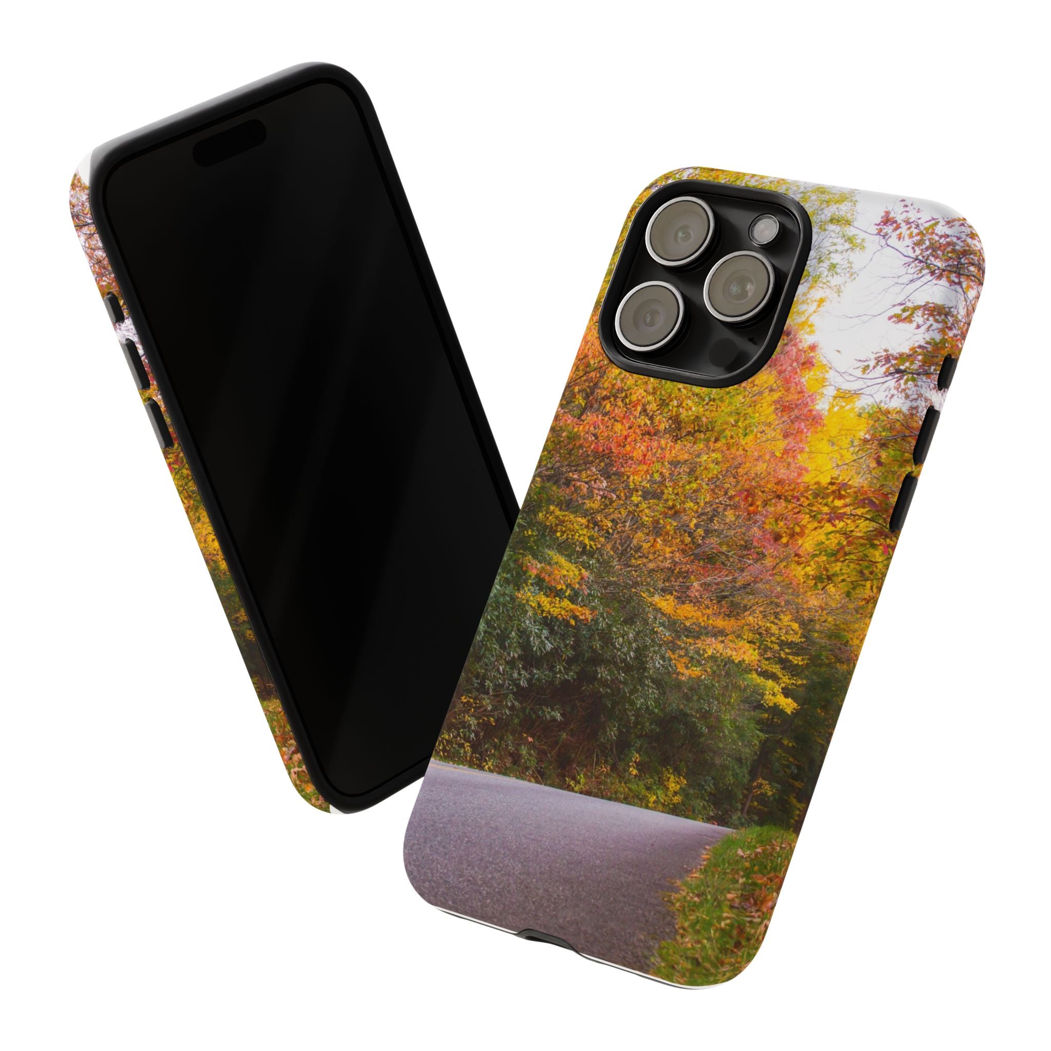 Fall Landscape Phone Case, Autumn iPhone Cover, Unique Tough Cases, Nature Lover Gift, Seasonal Phone Accessory, Eco-Friendly Design