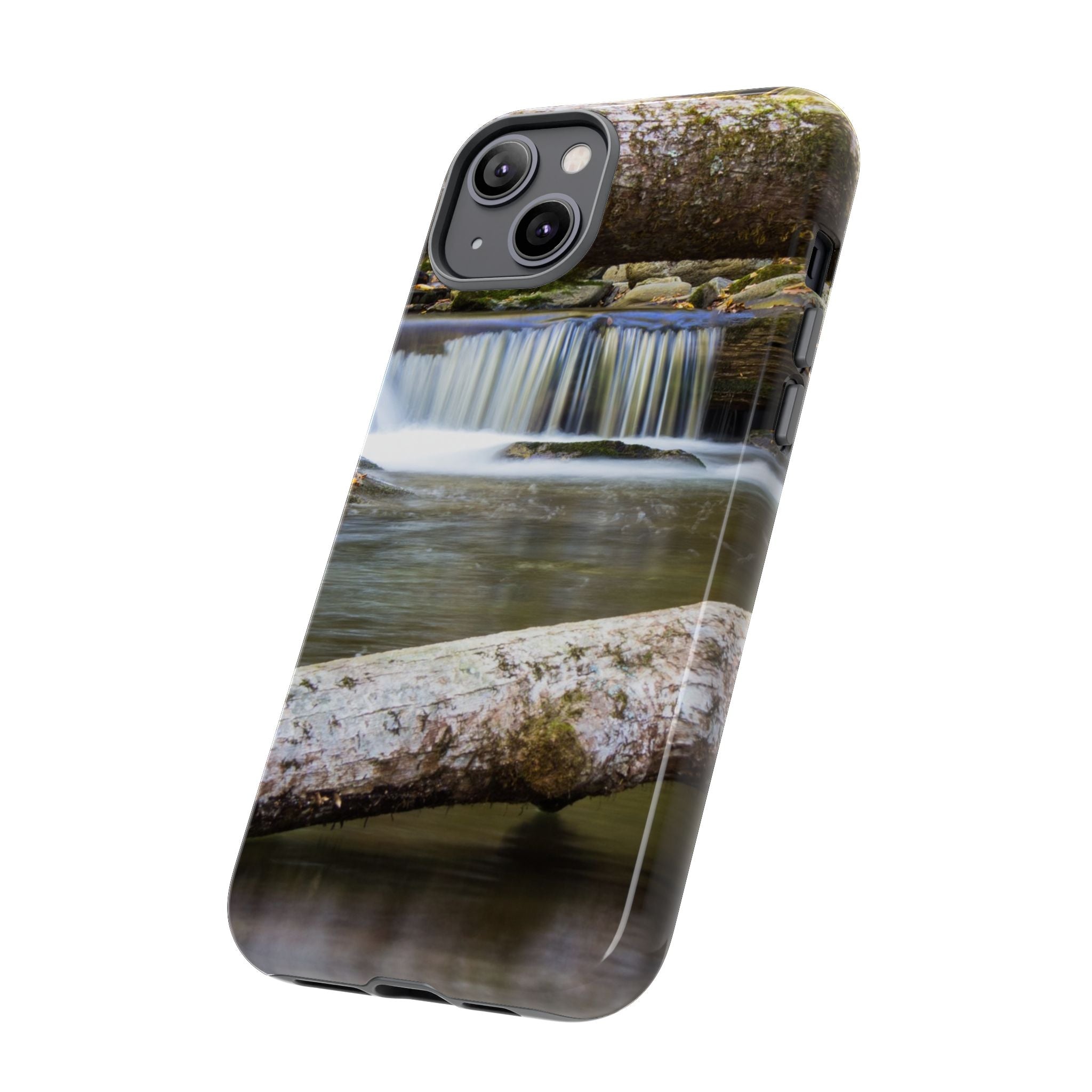 Nature-Inspired Phone Case, Tough Cases with Waterfall Design, Durable Phone Accessory, Outdoor Lover Gift, Nature Photography Case