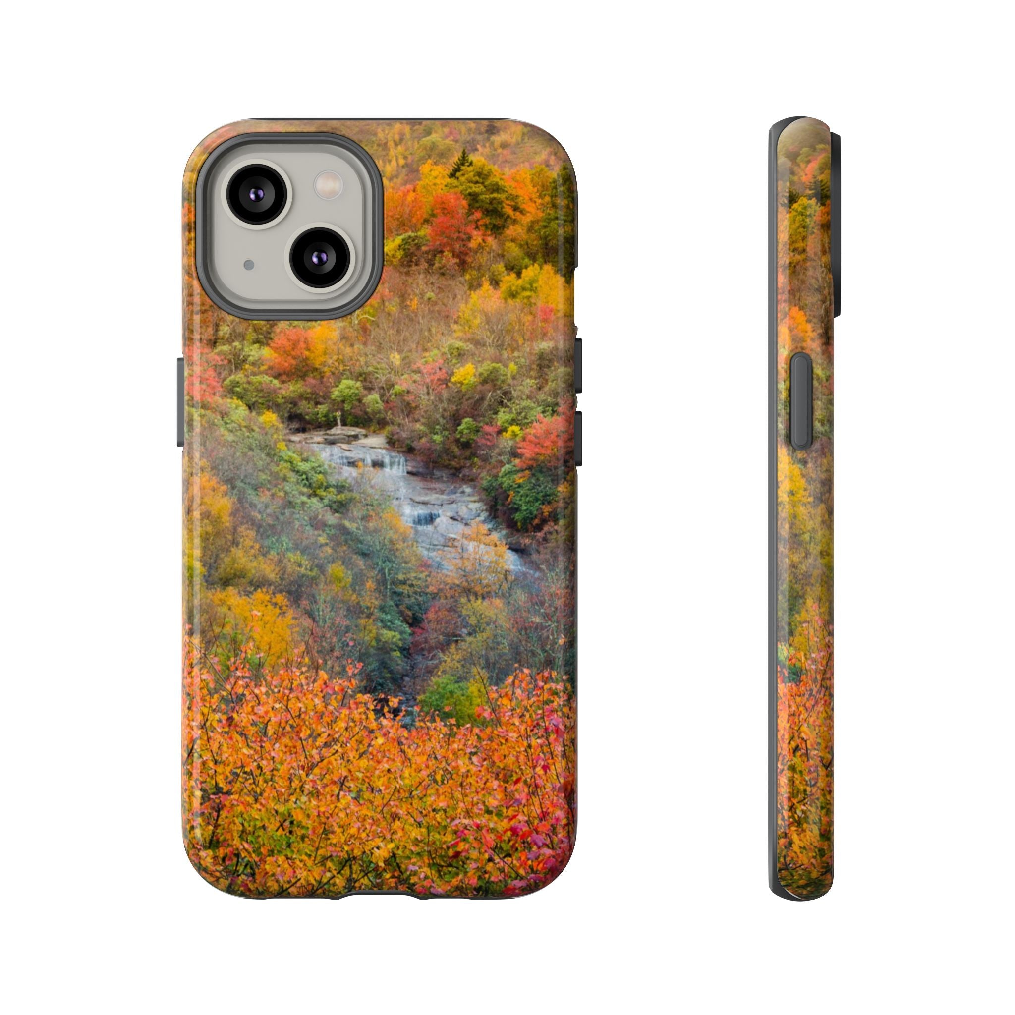 Nature-Inspired Phone Case, Tough Cases, Fall Landscape Design, Eco-Friendly, Protective Cover, Gifts for Nature Lovers