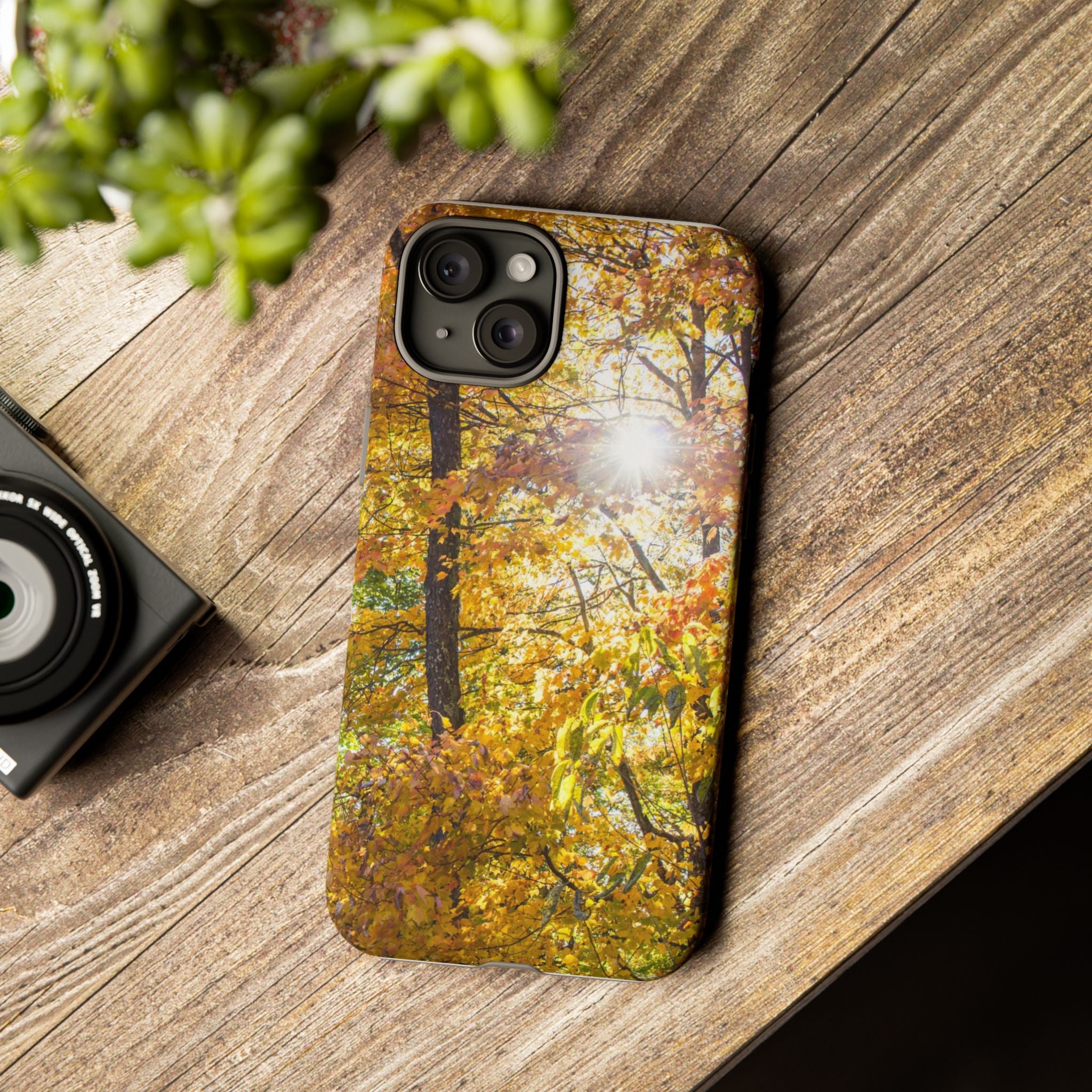 Autumn Forest Phone Case, Tough Cases for iPhone, Fall Vibes Accessories, Nature Lover Gift, Seasonal Phone Cover, Eco-Friendly Design