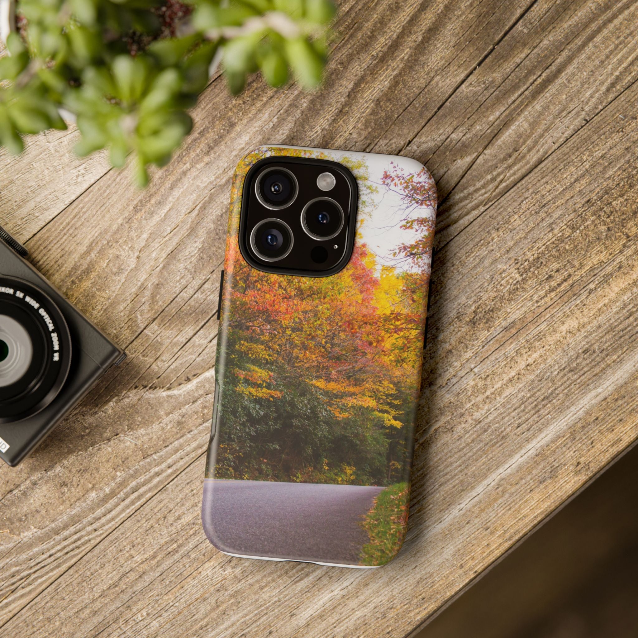 Fall Landscape Phone Case, Autumn iPhone Cover, Unique Tough Cases, Nature Lover Gift, Seasonal Phone Accessory, Eco-Friendly Design