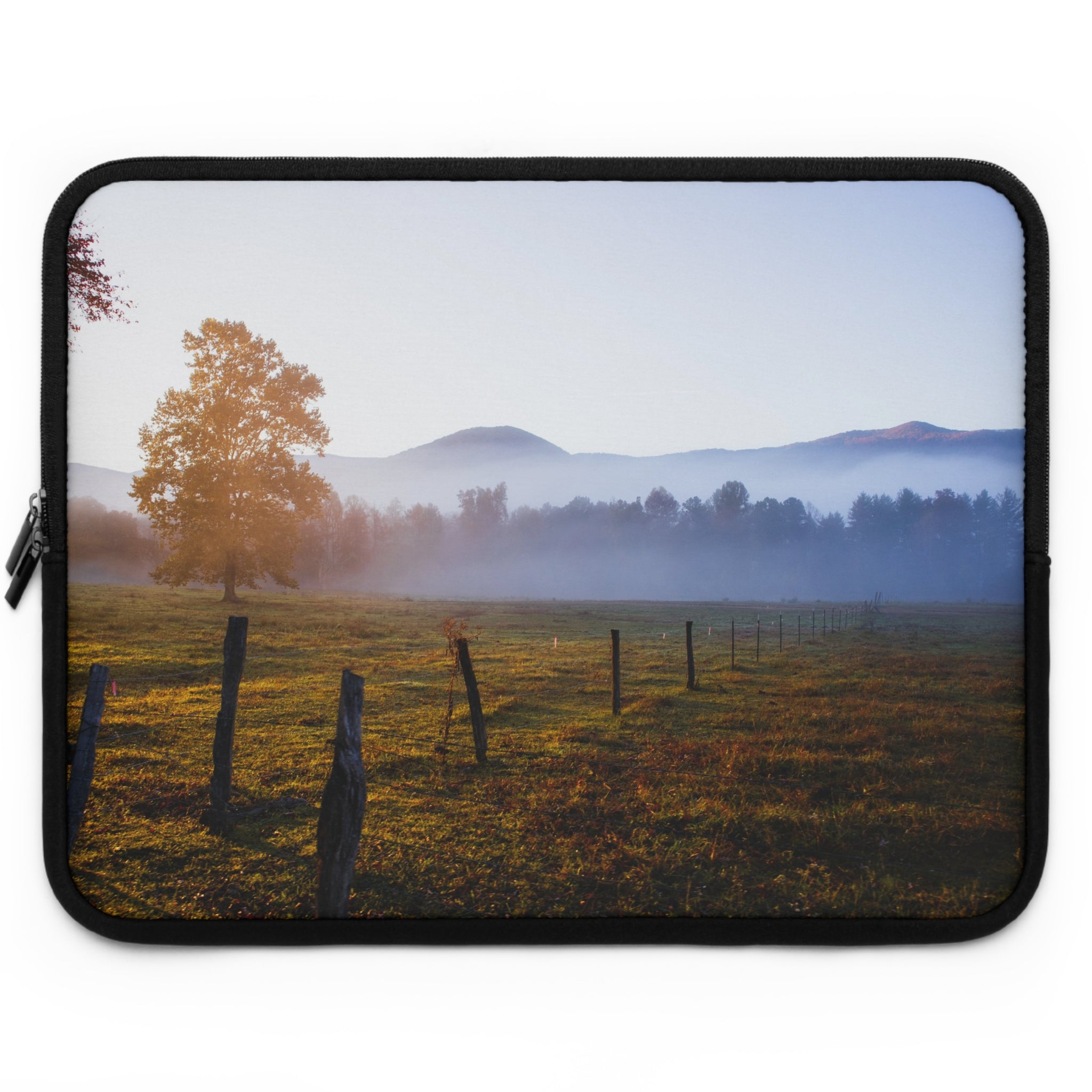 Serene Landscape Laptop Sleeve | Eco-friendly Tech Case, Nature Lover Gift, Back to School, Travel Companion, Stylish Protection