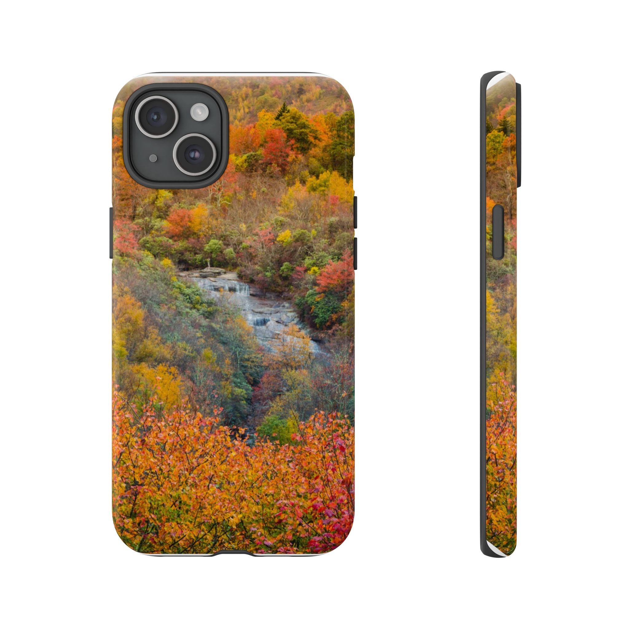 Nature-Inspired Phone Case, Tough Cases, Fall Landscape Design, Eco-Friendly, Protective Cover, Gifts for Nature Lovers