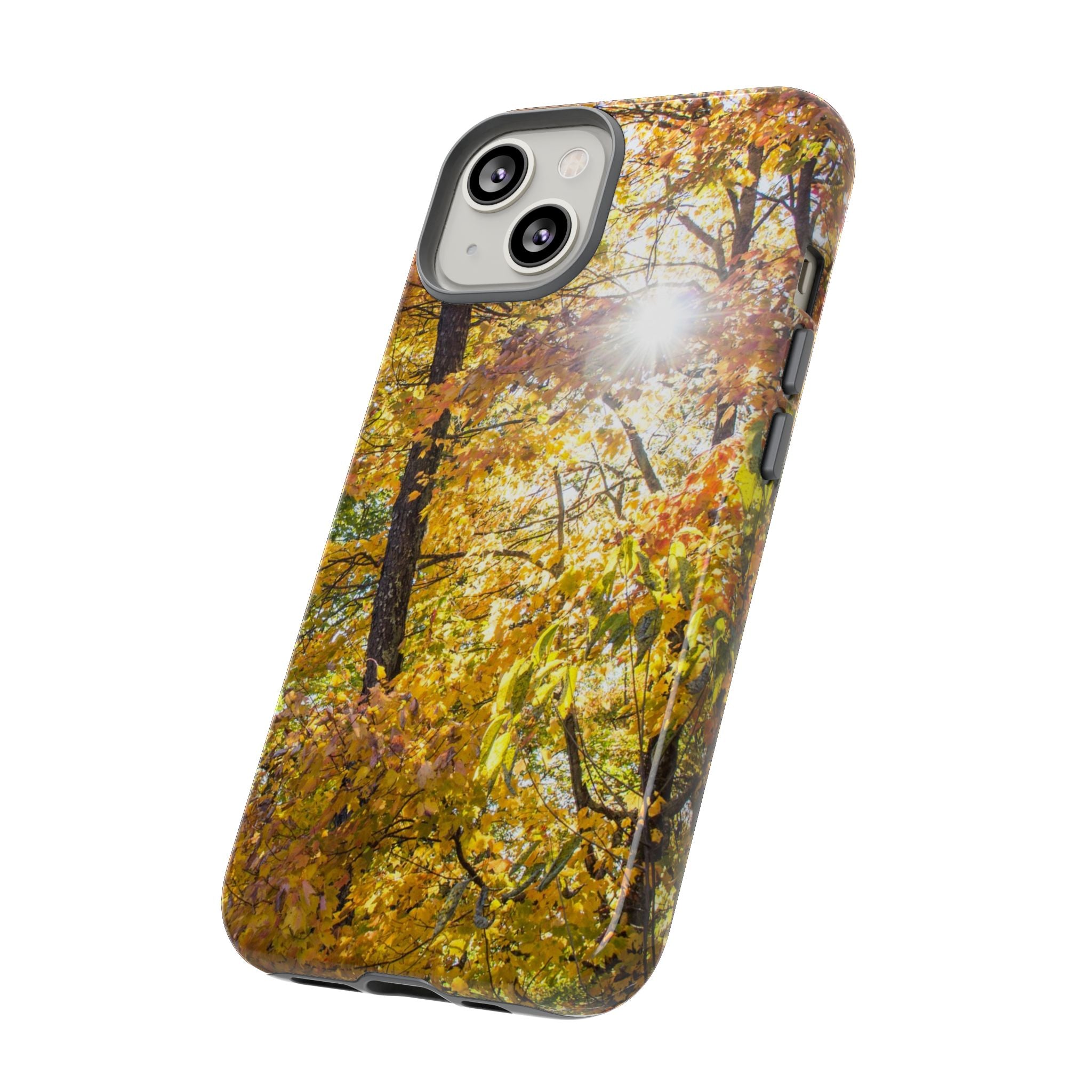 Autumn Forest Phone Case, Tough Cases for iPhone, Fall Vibes Accessories, Nature Lover Gift, Seasonal Phone Cover, Eco-Friendly Design