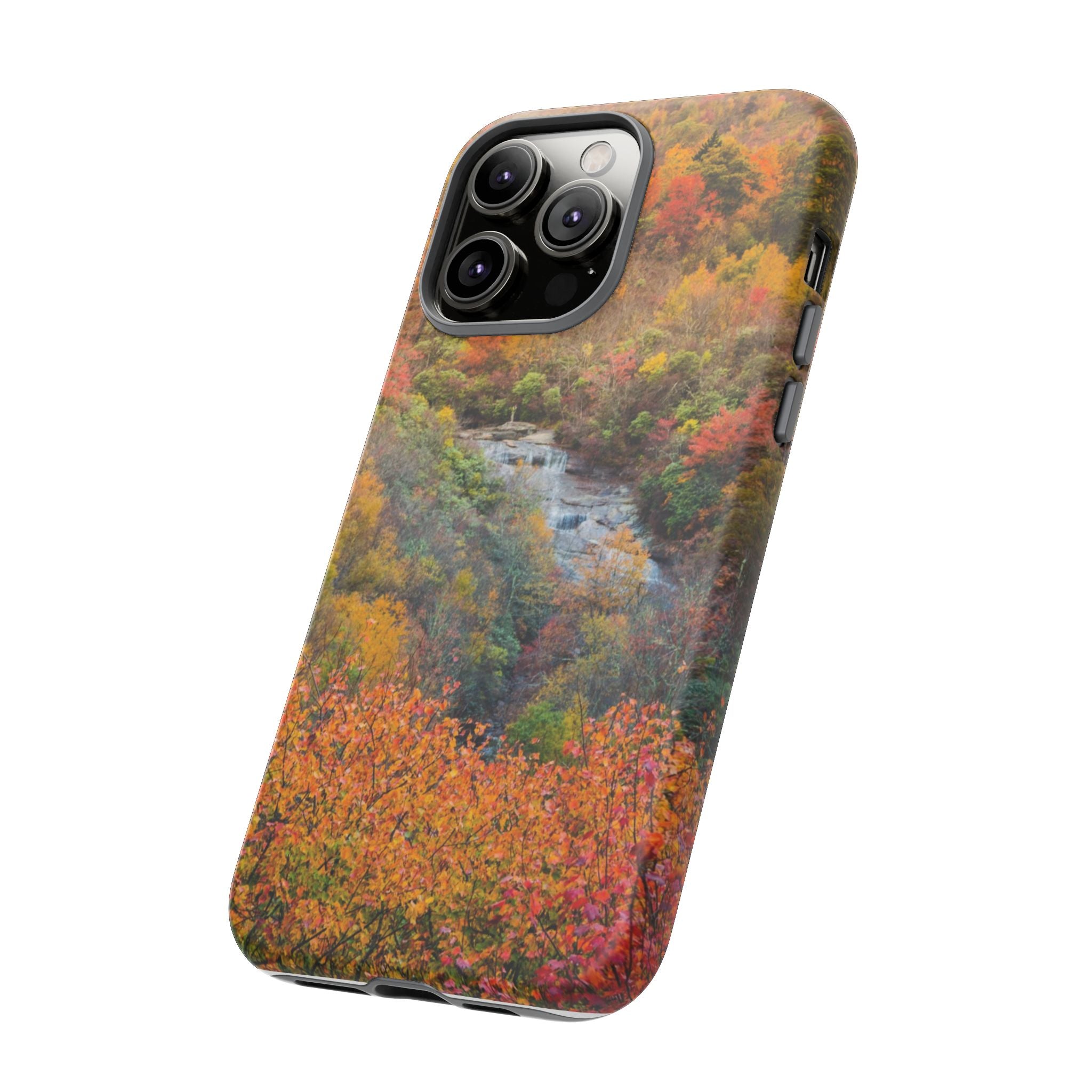 Nature-Inspired Phone Case, Tough Cases, Fall Landscape Design, Eco-Friendly, Protective Cover, Gifts for Nature Lovers