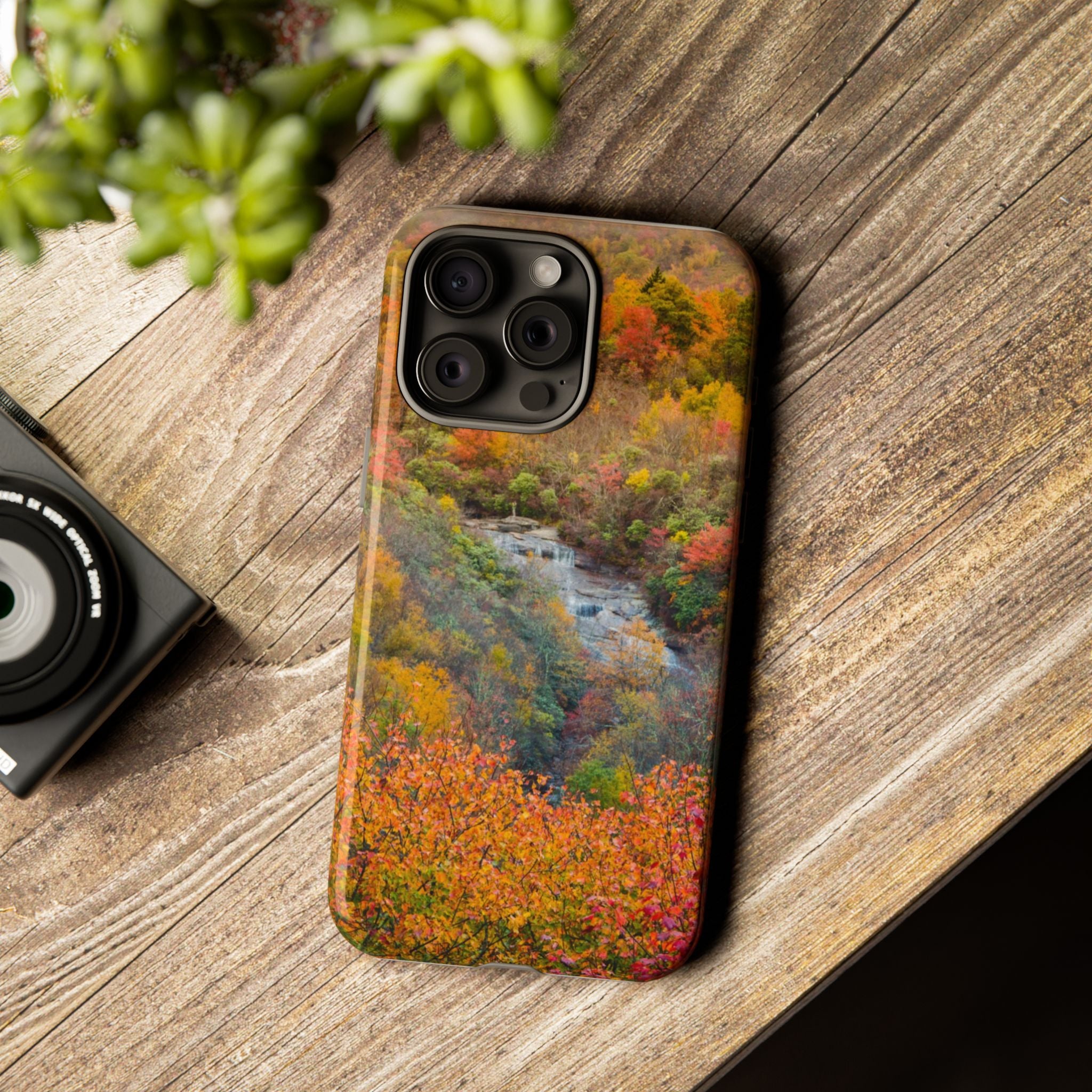 Nature-Inspired Phone Case, Tough Cases, Fall Landscape Design, Eco-Friendly, Protective Cover, Gifts for Nature Lovers