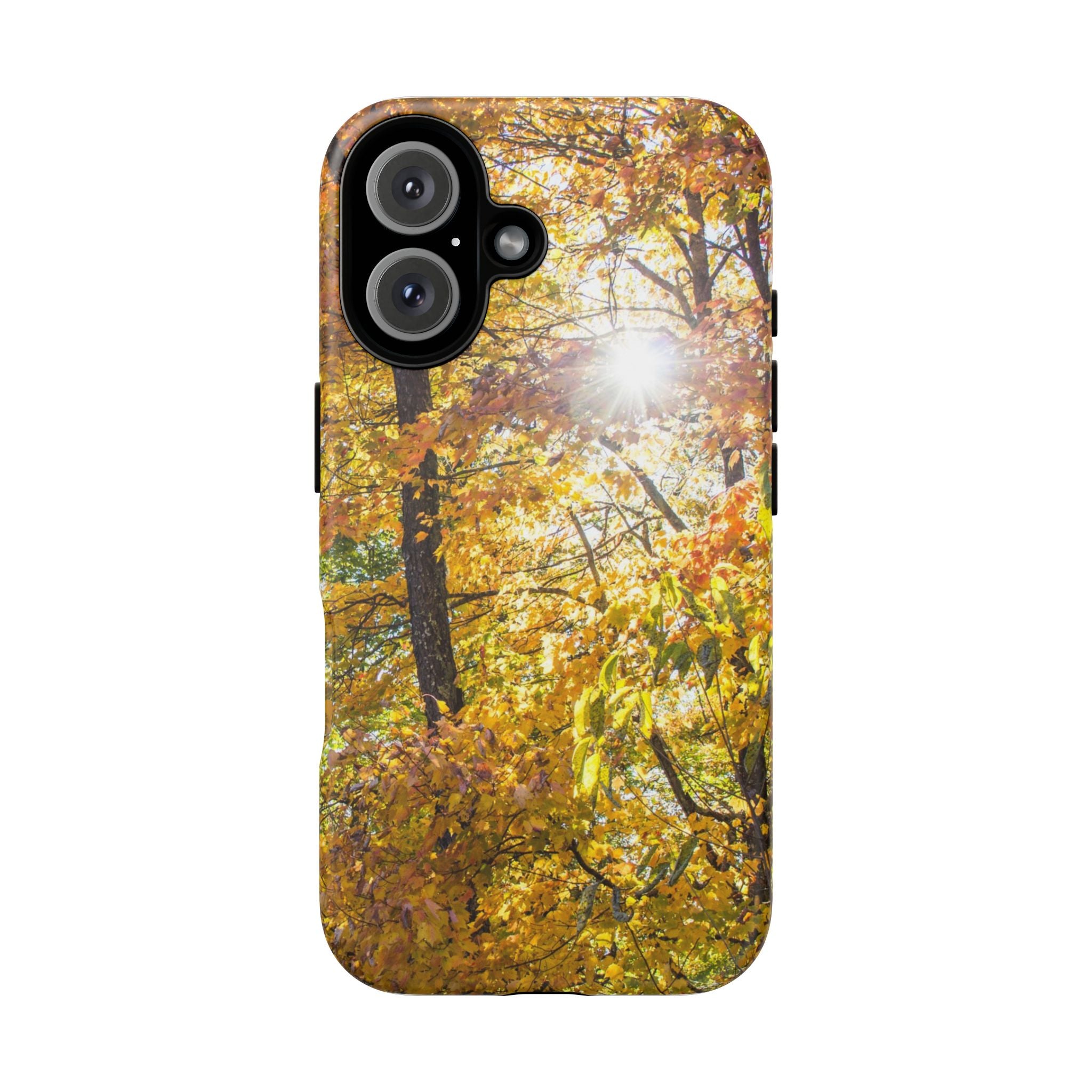 Autumn Forest Phone Case, Tough Cases for iPhone, Fall Vibes Accessories, Nature Lover Gift, Seasonal Phone Cover, Eco-Friendly Design