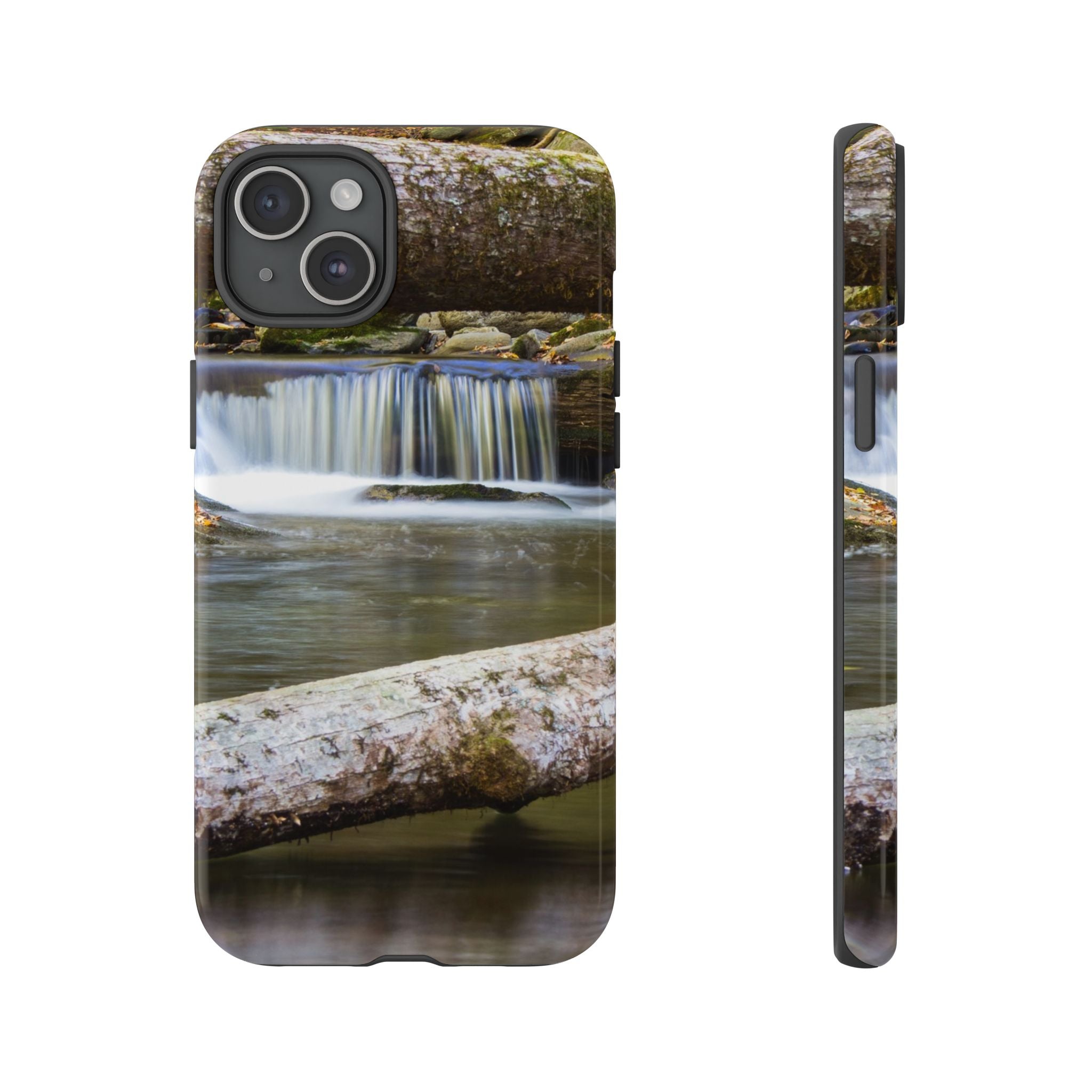 Nature-Inspired Phone Case, Tough Cases with Waterfall Design, Durable Phone Accessory, Outdoor Lover Gift, Nature Photography Case