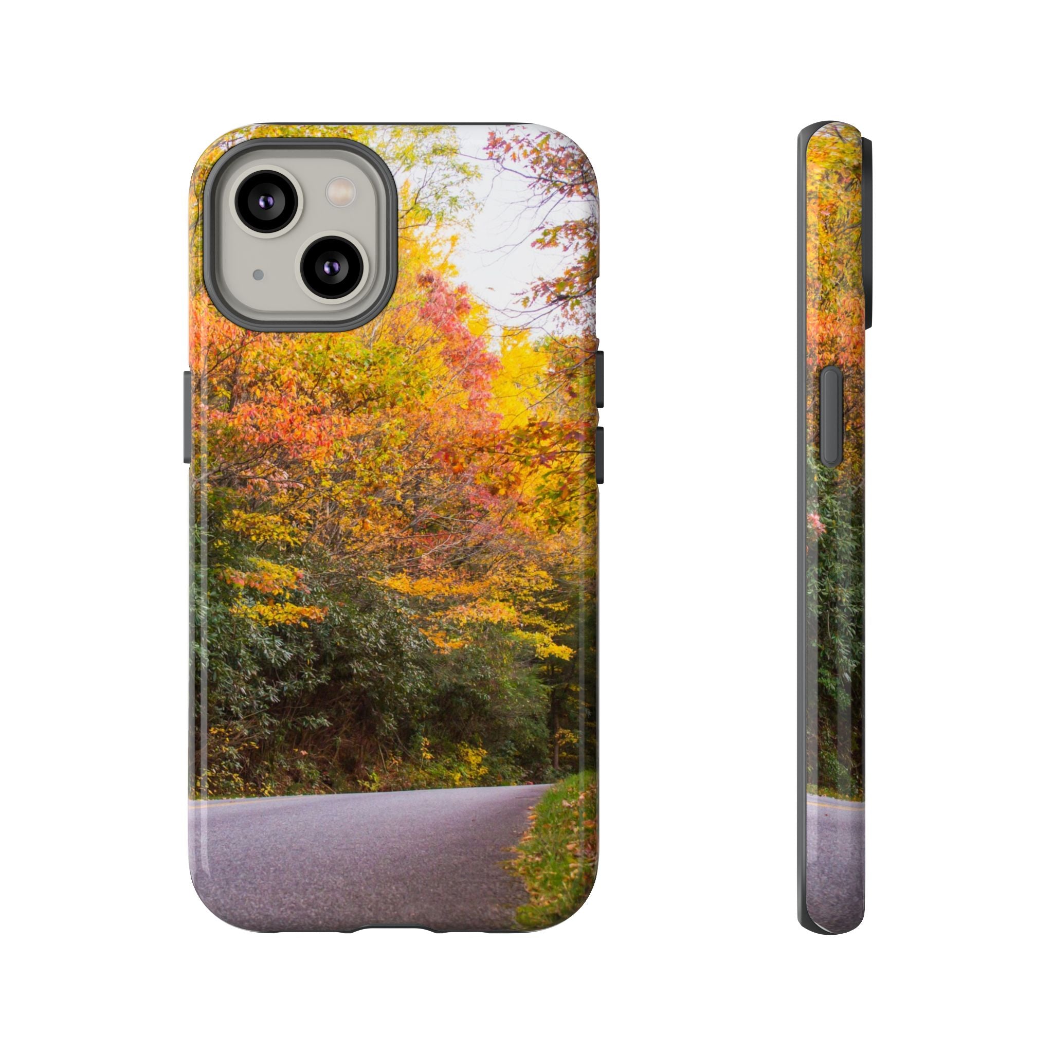 Fall Landscape Phone Case, Autumn iPhone Cover, Unique Tough Cases, Nature Lover Gift, Seasonal Phone Accessory, Eco-Friendly Design