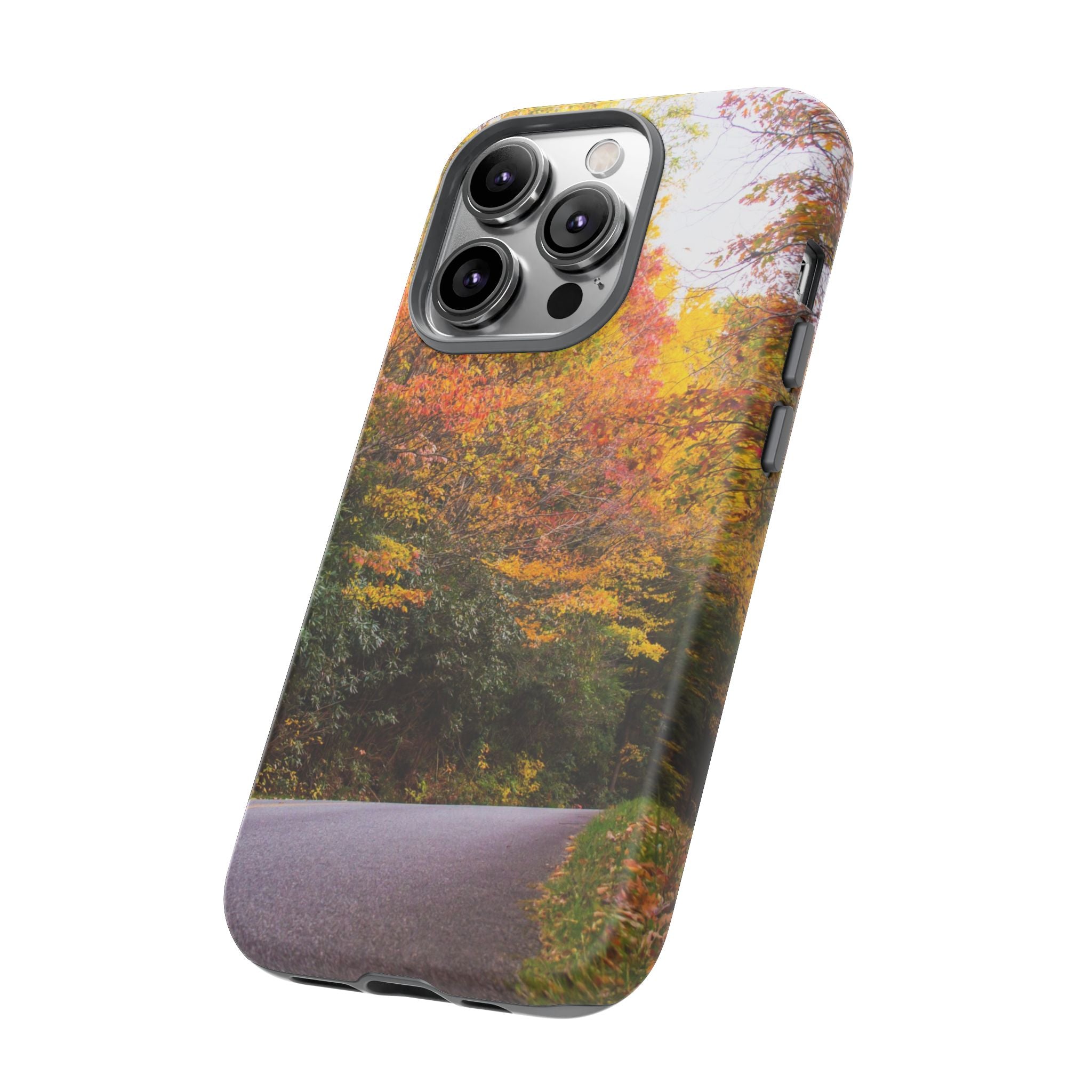 Fall Landscape Phone Case, Autumn iPhone Cover, Unique Tough Cases, Nature Lover Gift, Seasonal Phone Accessory, Eco-Friendly Design