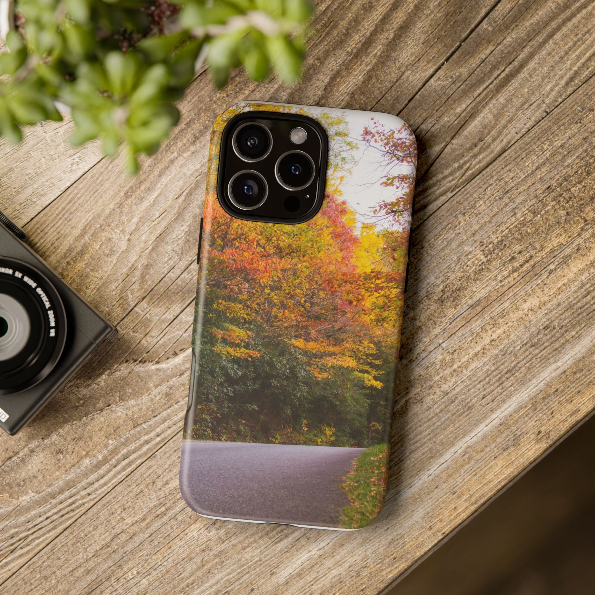 Fall Landscape Phone Case, Autumn iPhone Cover, Unique Tough Cases, Nature Lover Gift, Seasonal Phone Accessory, Eco-Friendly Design