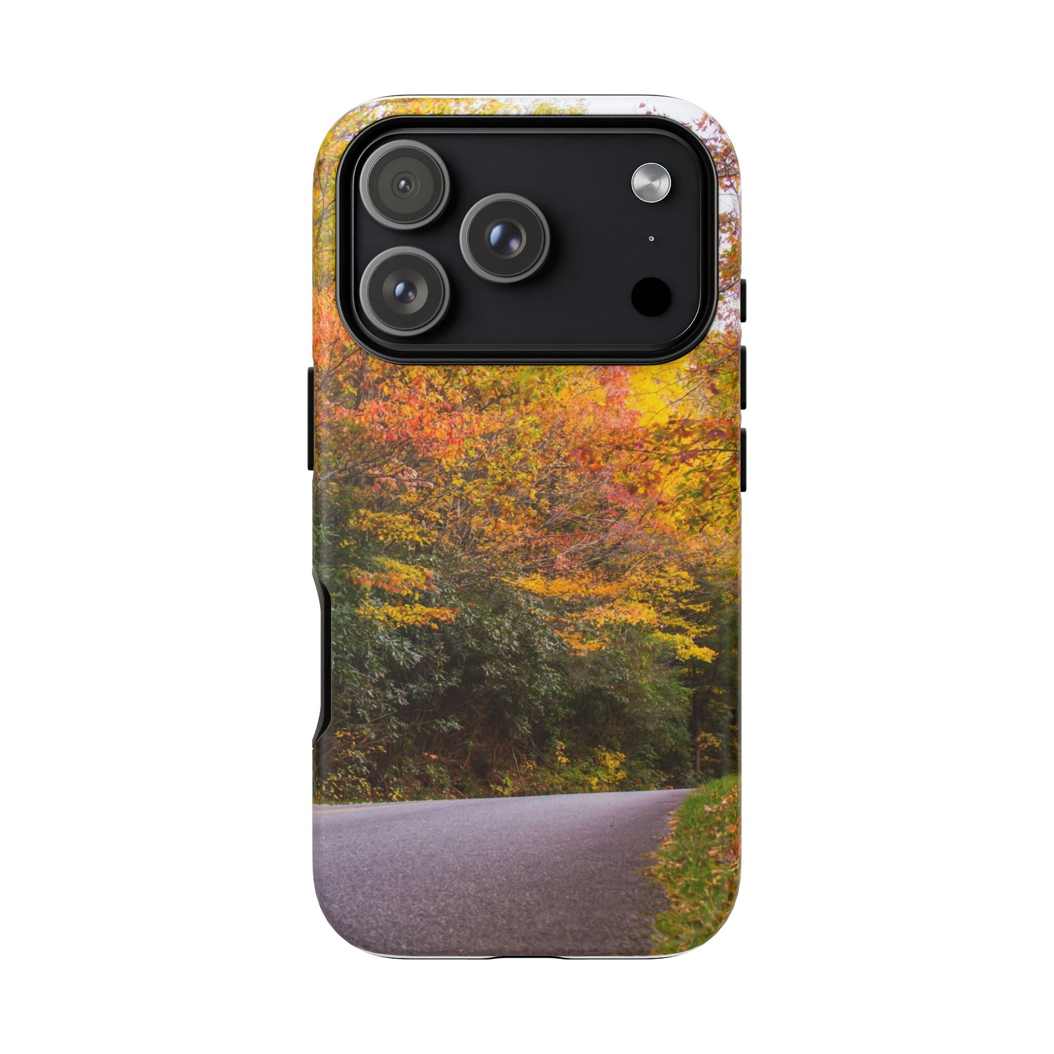 Fall Landscape Phone Case, Autumn iPhone Cover, Unique Tough Cases, Nature Lover Gift, Seasonal Phone Accessory, Eco-Friendly Design