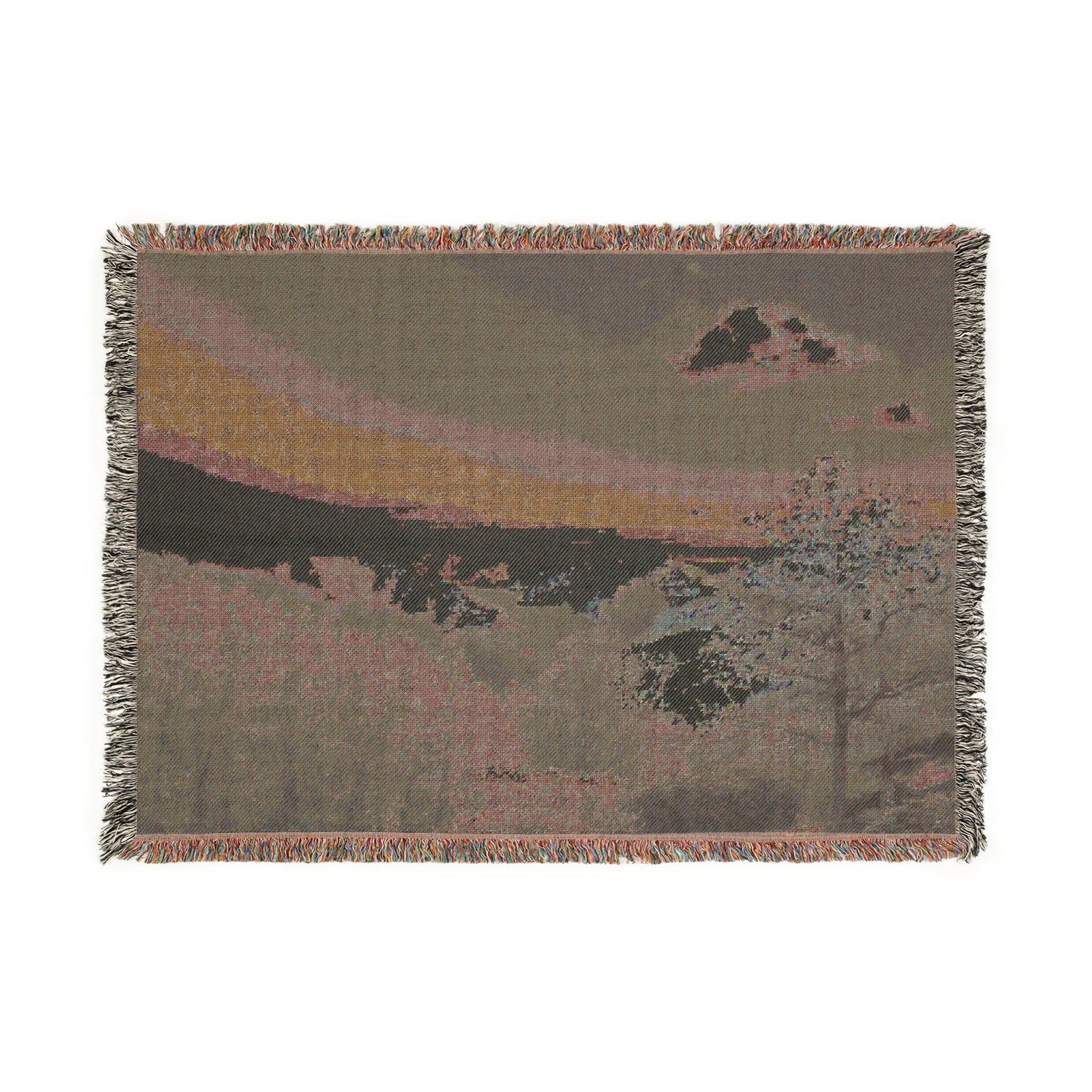 Cozy Scenic Woven Blanket - Perfect for Home Decor, Gifting, Warmth, Relaxation, Nature Lovers