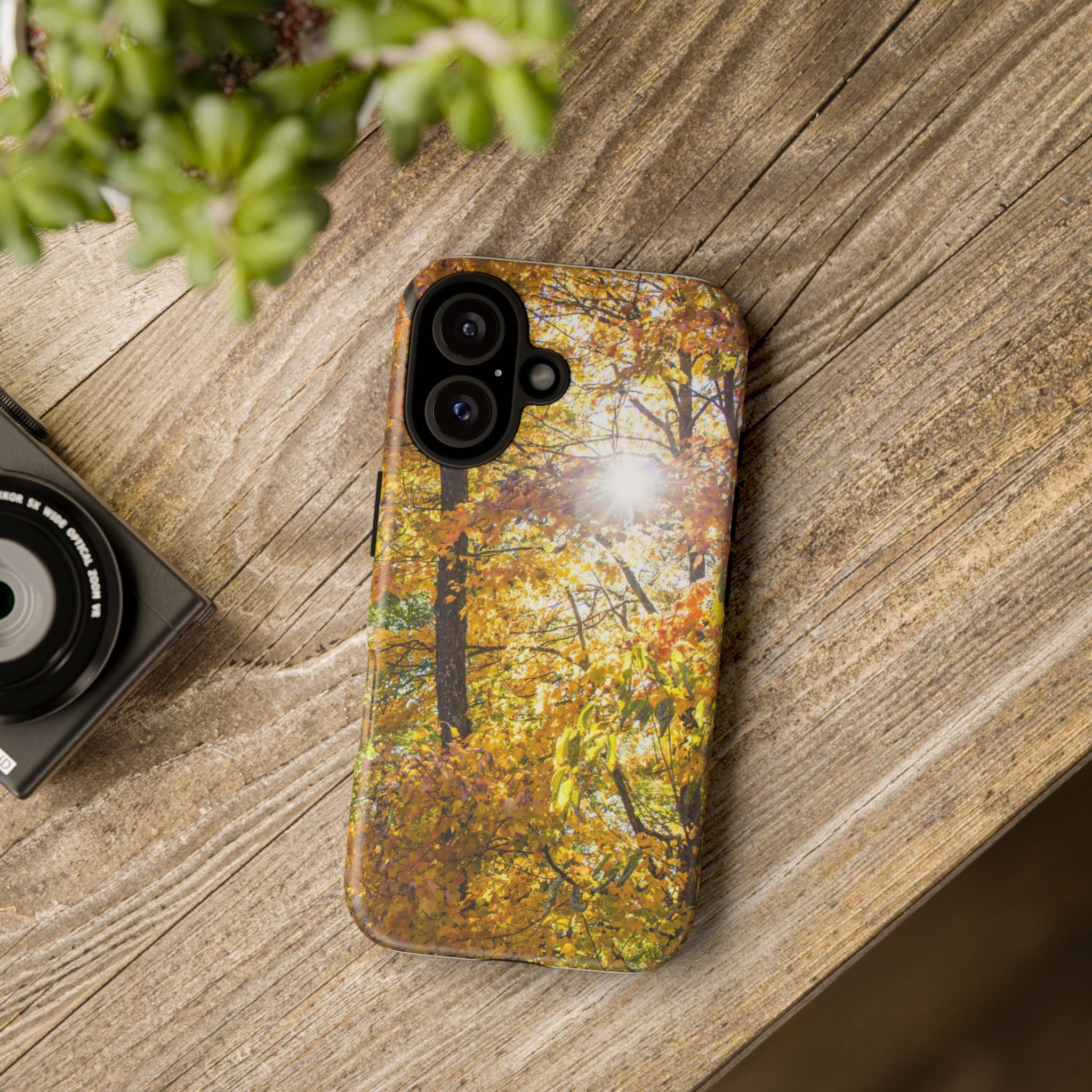 Autumn Forest Phone Case, Tough Cases for iPhone, Fall Vibes Accessories, Nature Lover Gift, Seasonal Phone Cover, Eco-Friendly Design