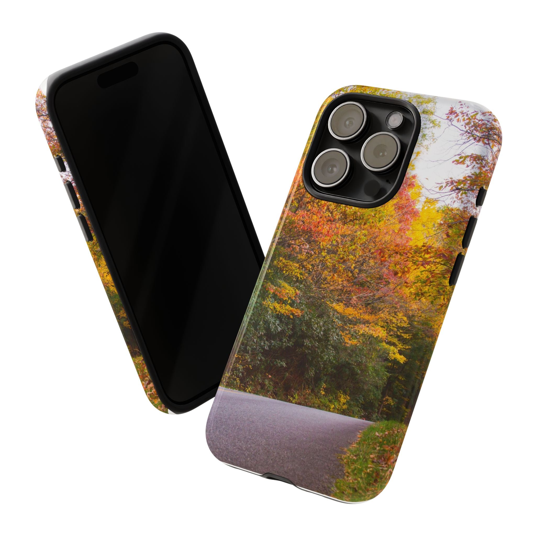 Fall Landscape Phone Case, Autumn iPhone Cover, Unique Tough Cases, Nature Lover Gift, Seasonal Phone Accessory, Eco-Friendly Design