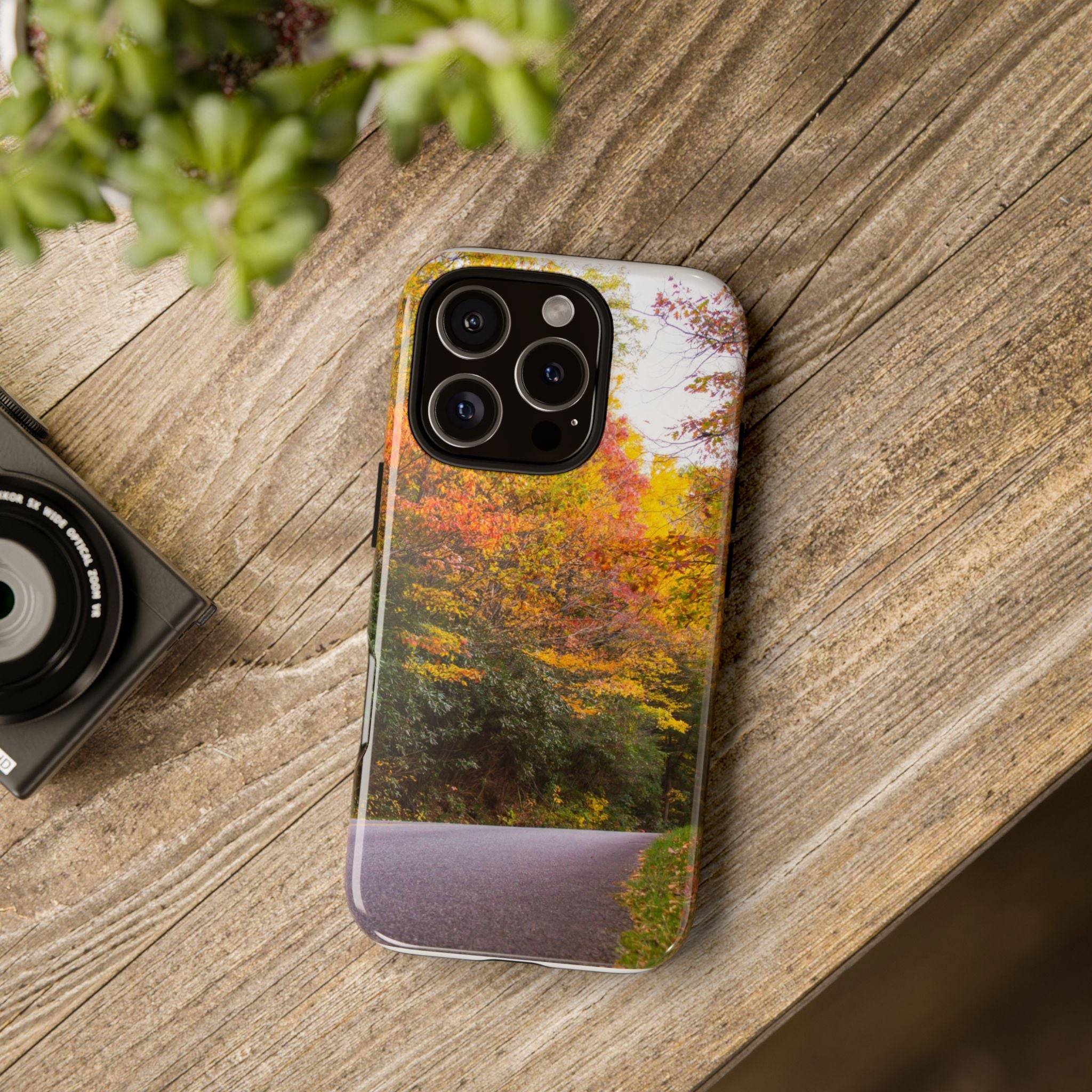 Fall Landscape Phone Case, Autumn iPhone Cover, Unique Tough Cases, Nature Lover Gift, Seasonal Phone Accessory, Eco-Friendly Design