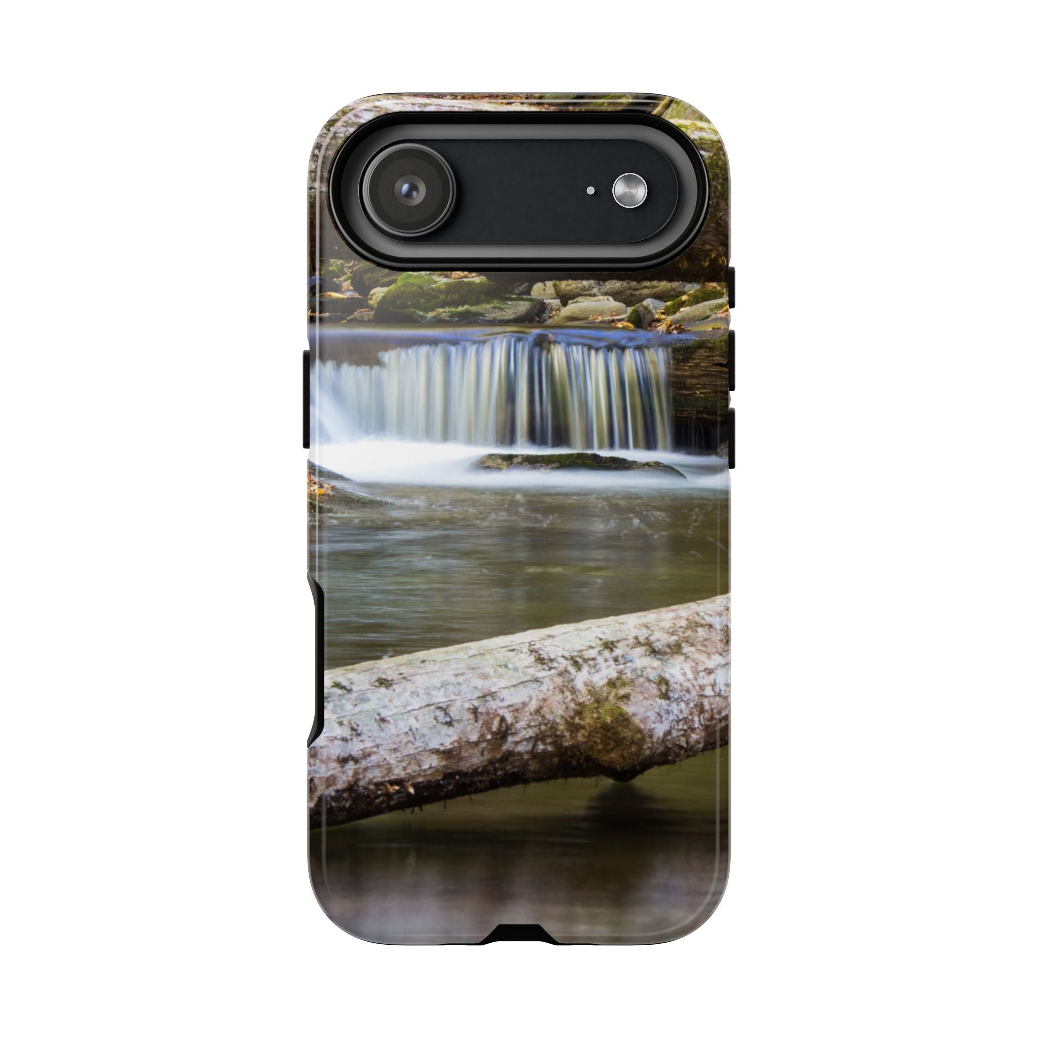 Nature-Inspired Phone Case, Tough Cases with Waterfall Design, Durable Phone Accessory, Outdoor Lover Gift, Nature Photography Case
