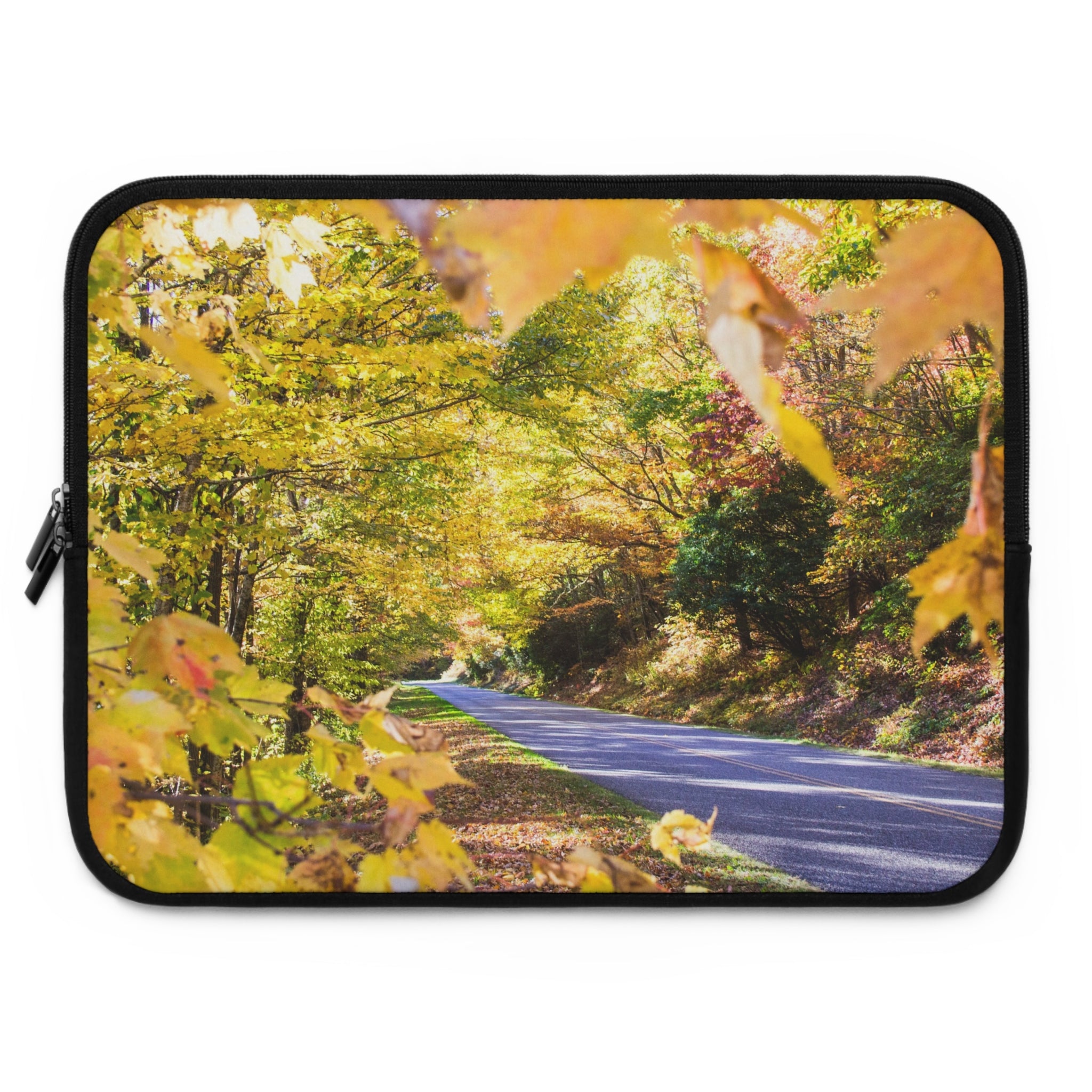 Autumn Landscape Laptop Sleeve, Fall Laptop Case, Nature Lover's Gift, Cozy Office Supplies, Seasonal Tech Accessory
