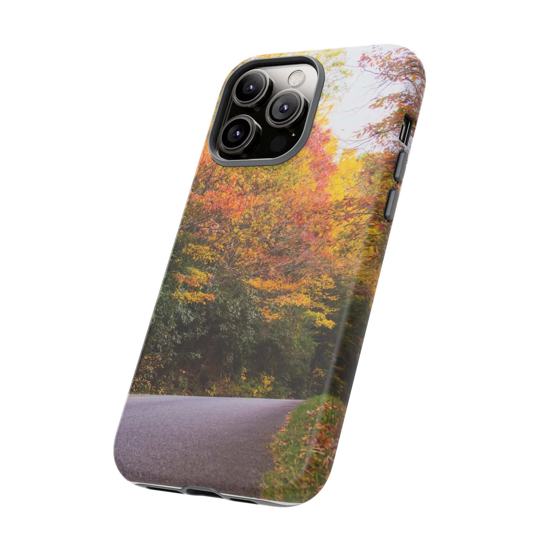Fall Landscape Phone Case, Autumn iPhone Cover, Unique Tough Cases, Nature Lover Gift, Seasonal Phone Accessory, Eco-Friendly Design