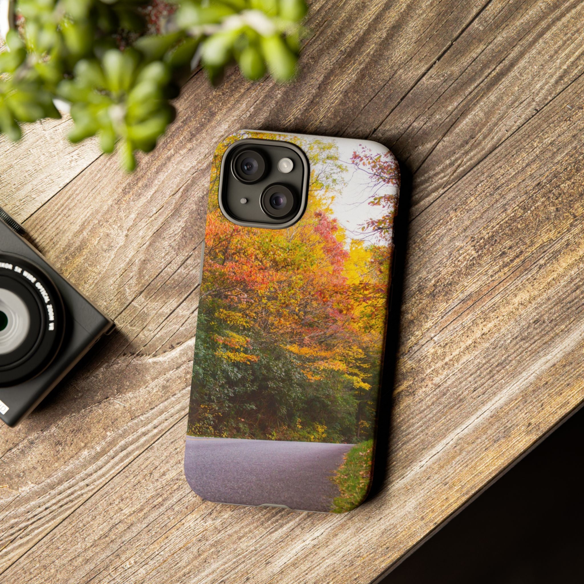 Fall Landscape Phone Case, Autumn iPhone Cover, Unique Tough Cases, Nature Lover Gift, Seasonal Phone Accessory, Eco-Friendly Design