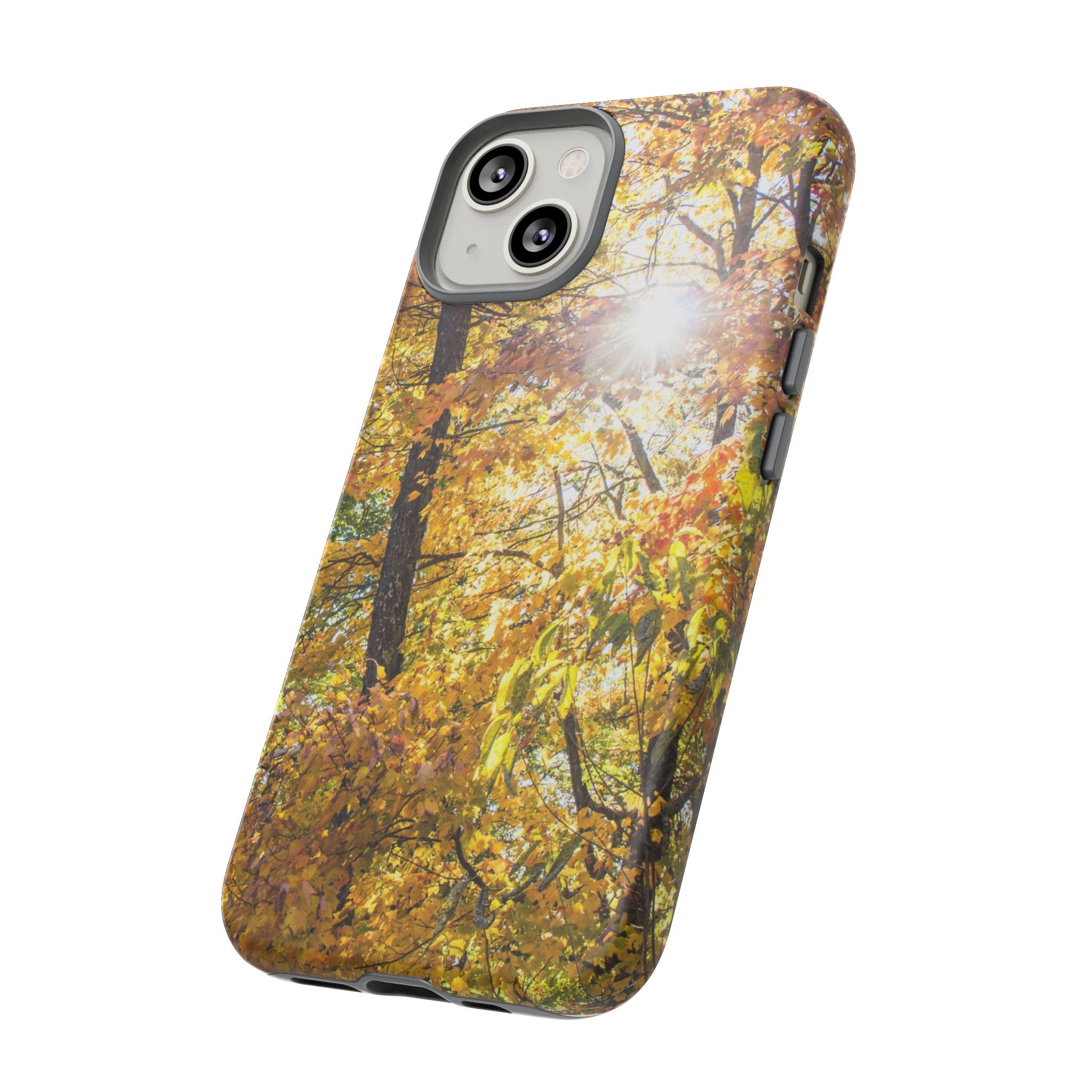 Autumn Forest Phone Case, Tough Cases for iPhone, Fall Vibes Accessories, Nature Lover Gift, Seasonal Phone Cover, Eco-Friendly Design
