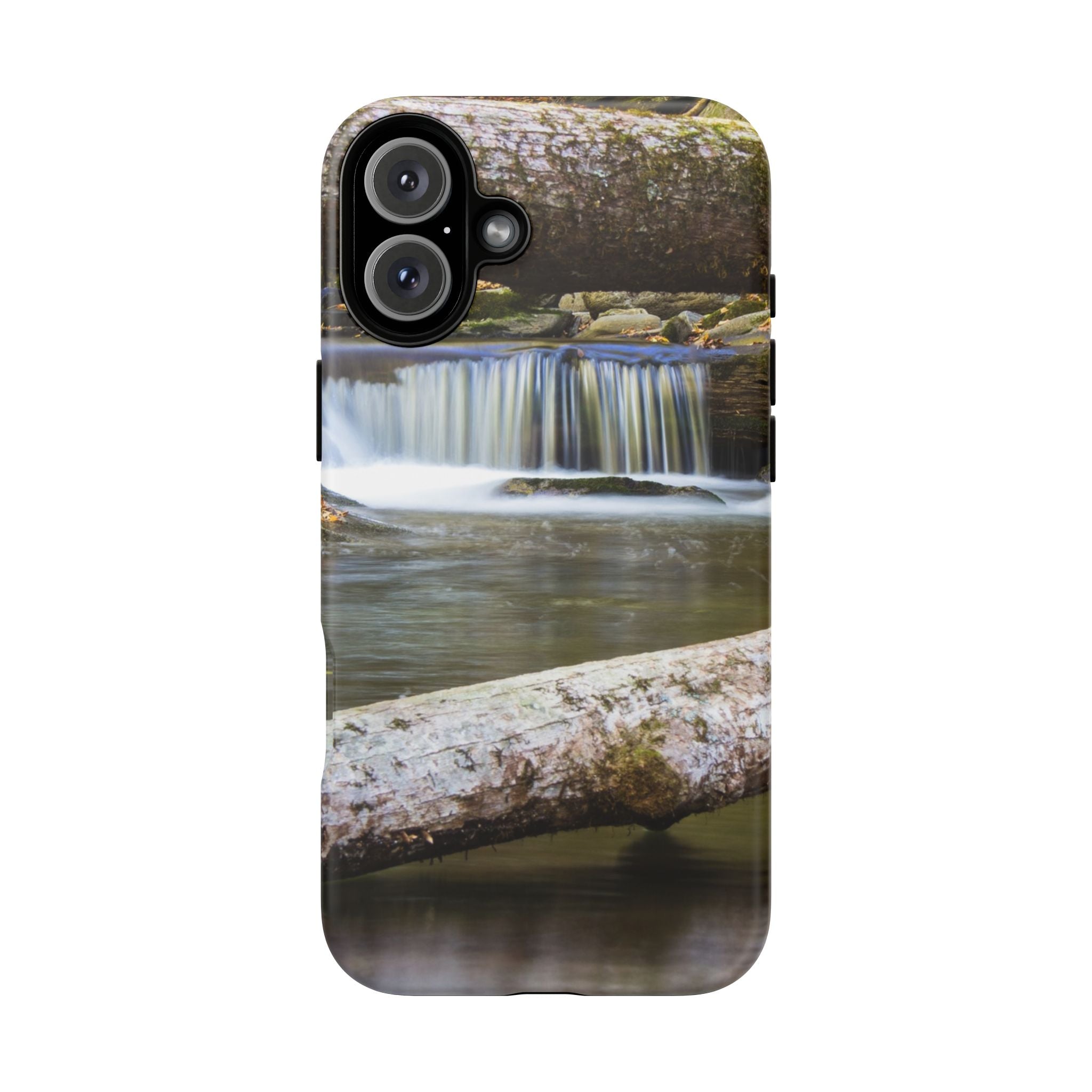 Nature-Inspired Phone Case, Tough Cases with Waterfall Design, Durable Phone Accessory, Outdoor Lover Gift, Nature Photography Case