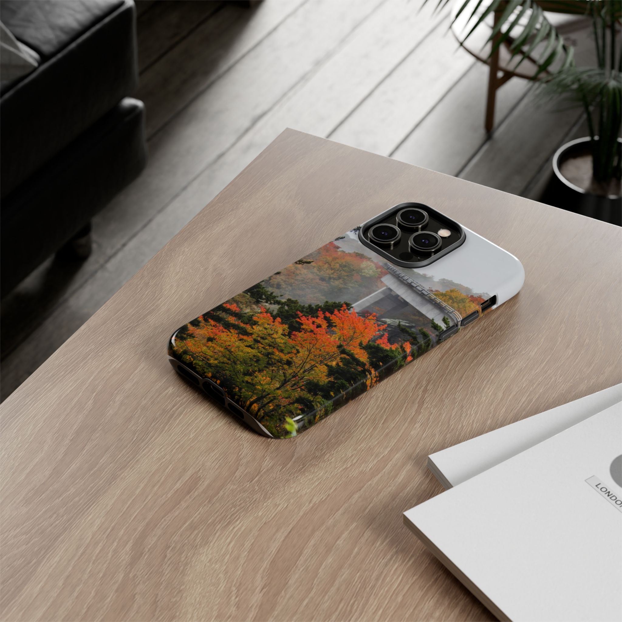 Autumn Landscape Phone Case, Fall Phone Cover, Tough Cases, Nature Lover Gift, Seasonal Decor