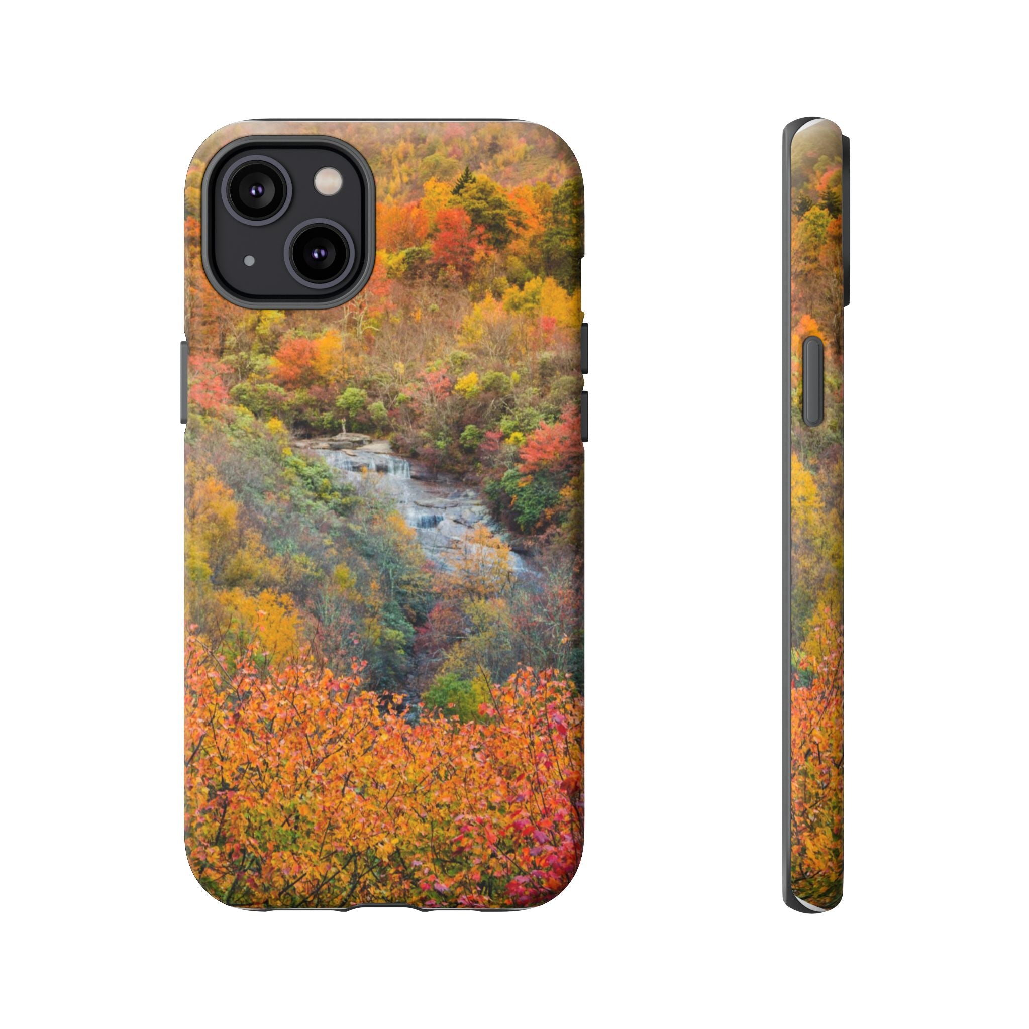 Nature-Inspired Phone Case, Tough Cases, Fall Landscape Design, Eco-Friendly, Protective Cover, Gifts for Nature Lovers