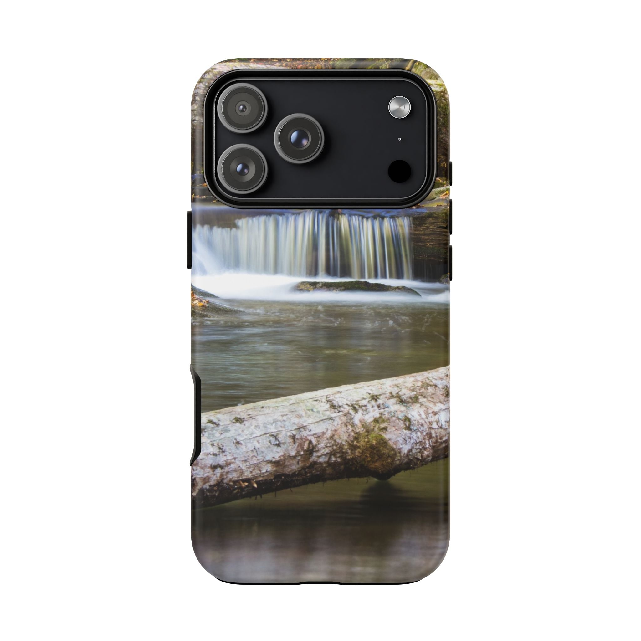 Nature-Inspired Phone Case, Tough Cases with Waterfall Design, Durable Phone Accessory, Outdoor Lover Gift, Nature Photography Case