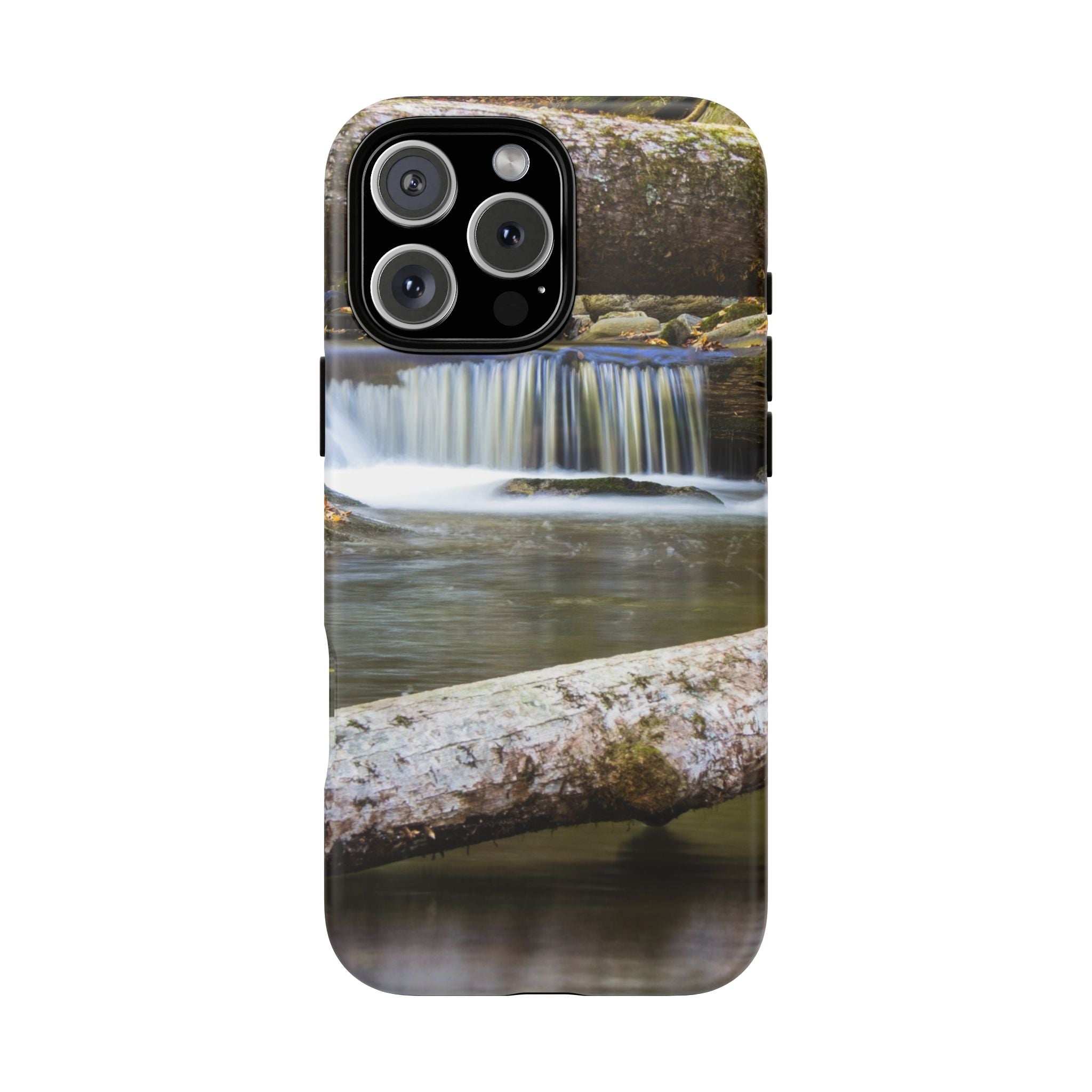 Nature-Inspired Phone Case, Tough Cases with Waterfall Design, Durable Phone Accessory, Outdoor Lover Gift, Nature Photography Case