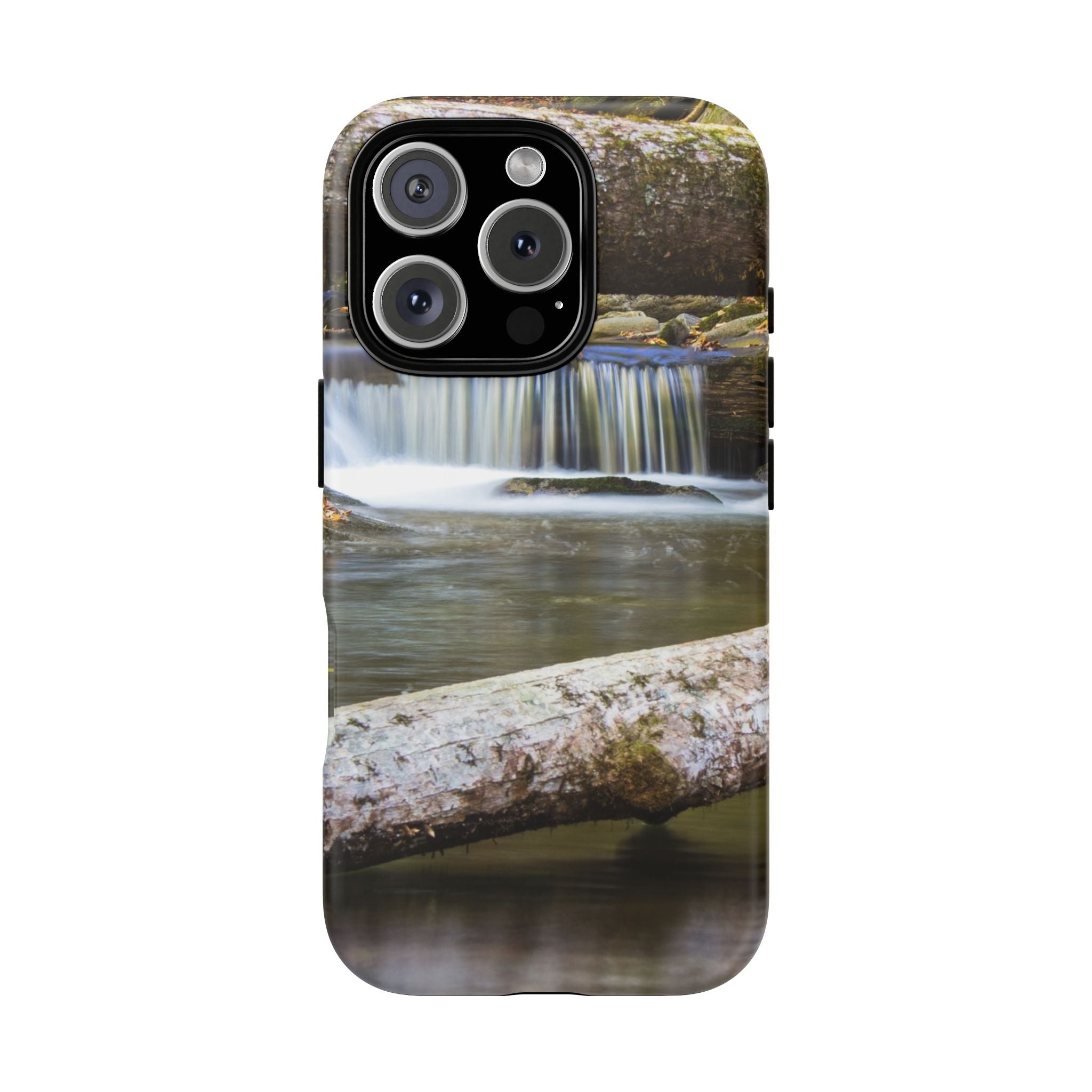 Nature-Inspired Phone Case, Tough Cases with Waterfall Design, Durable Phone Accessory, Outdoor Lover Gift, Nature Photography Case