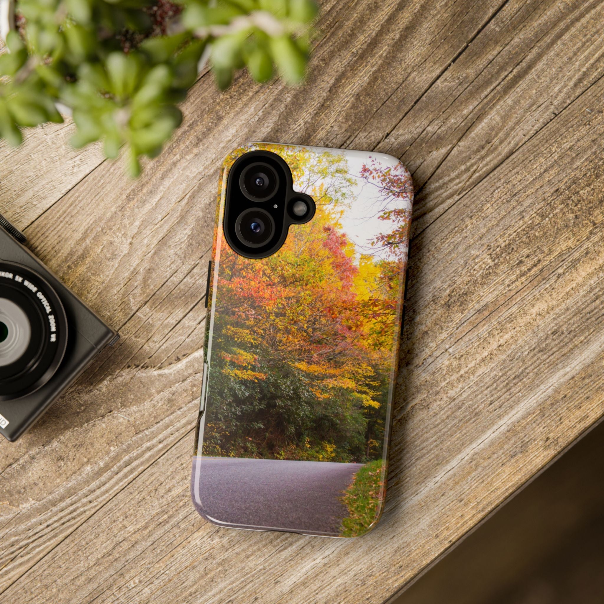 Fall Landscape Phone Case, Autumn iPhone Cover, Unique Tough Cases, Nature Lover Gift, Seasonal Phone Accessory, Eco-Friendly Design