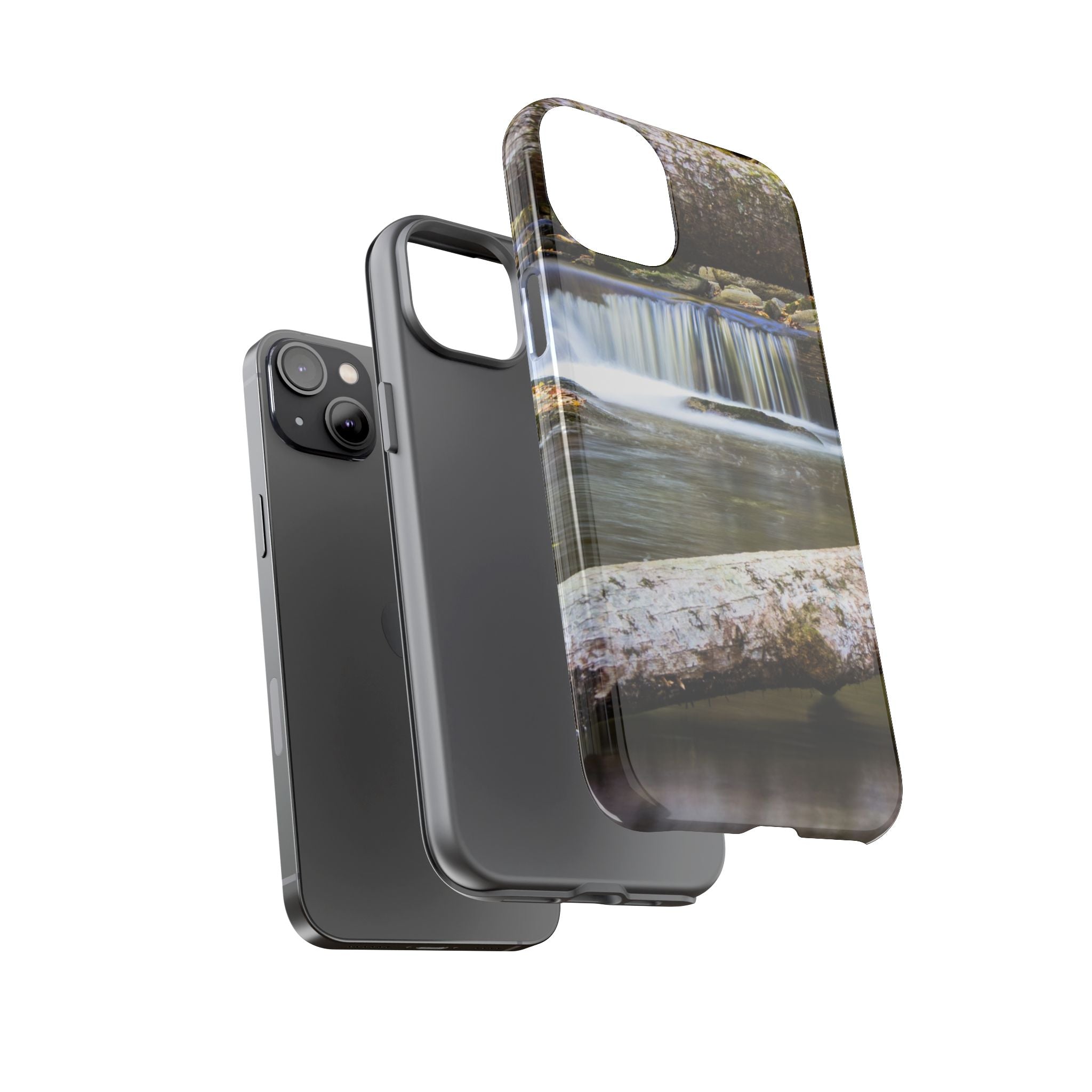 Nature-Inspired Phone Case, Tough Cases with Waterfall Design, Durable Phone Accessory, Outdoor Lover Gift, Nature Photography Case