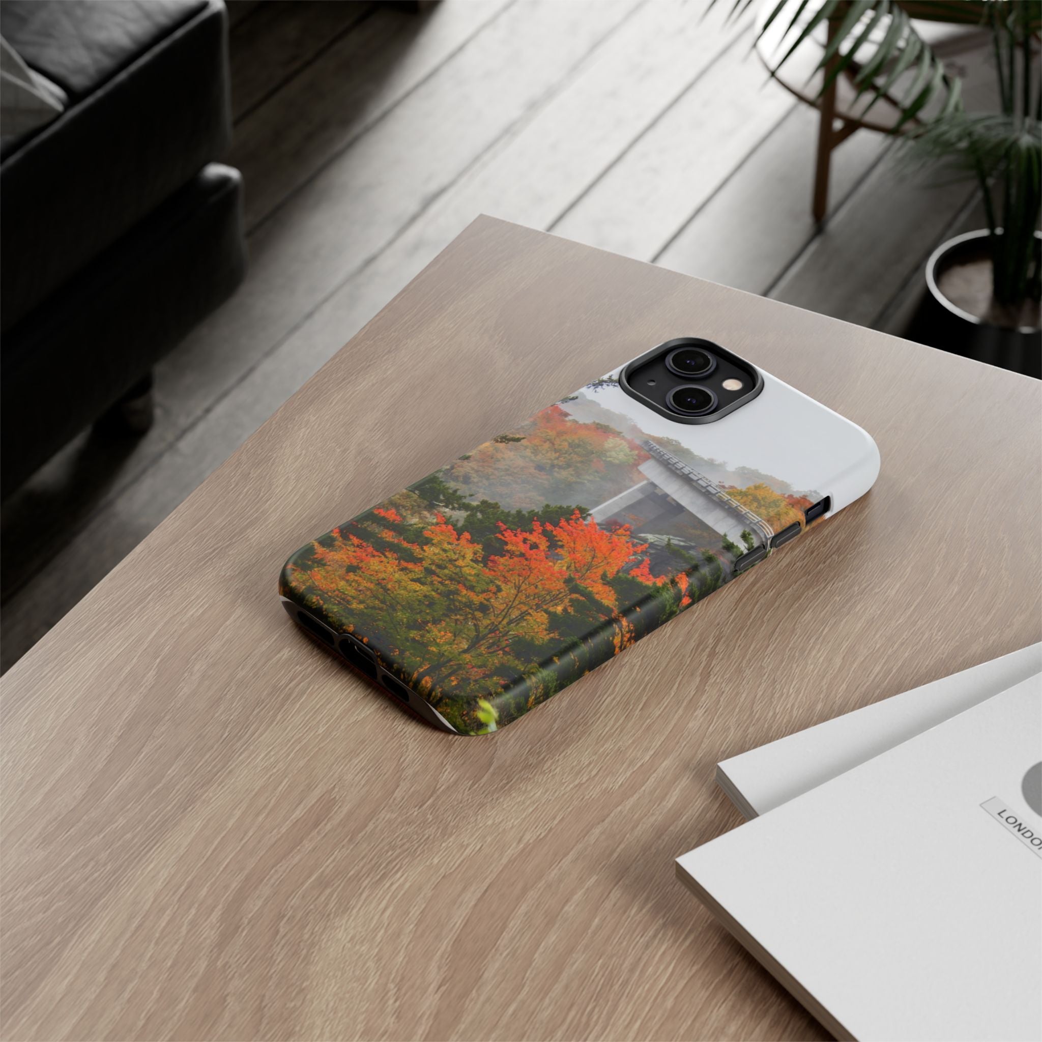 Autumn Landscape Phone Case, Fall Phone Cover, Tough Cases, Nature Lover Gift, Seasonal Decor