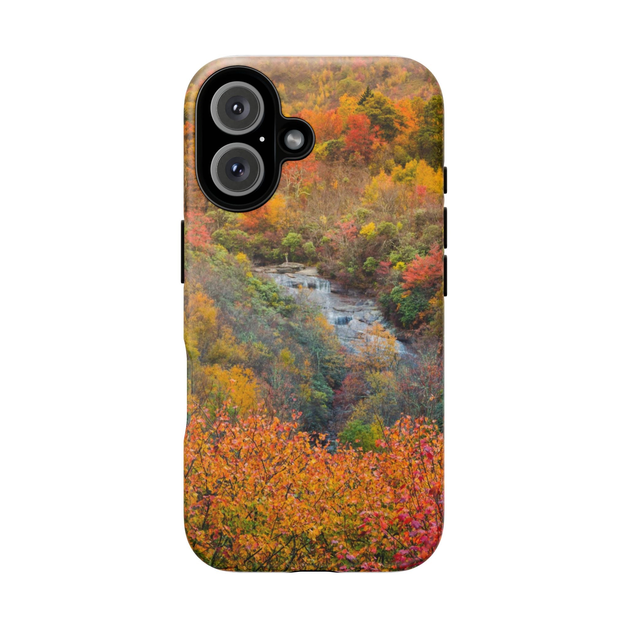 Nature-Inspired Phone Case, Tough Cases, Fall Landscape Design, Eco-Friendly, Protective Cover, Gifts for Nature Lovers