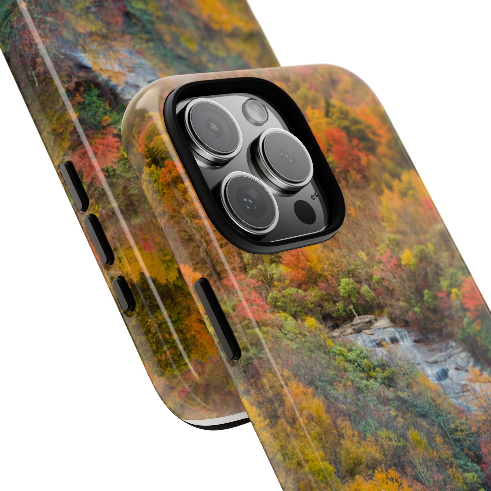 Nature-Inspired Phone Case, Tough Cases, Fall Landscape Design, Eco-Friendly, Protective Cover, Gifts for Nature Lovers