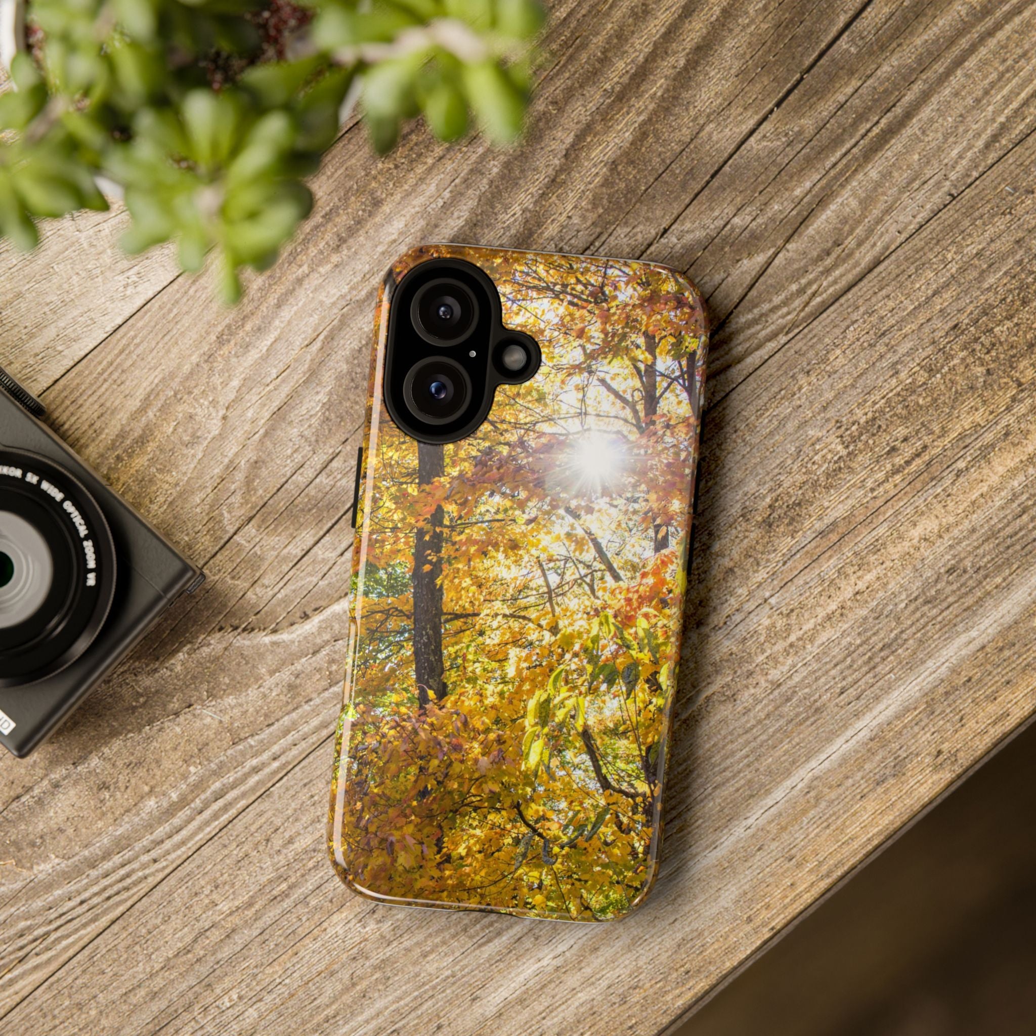 Autumn Forest Phone Case, Tough Cases for iPhone, Fall Vibes Accessories, Nature Lover Gift, Seasonal Phone Cover, Eco-Friendly Design