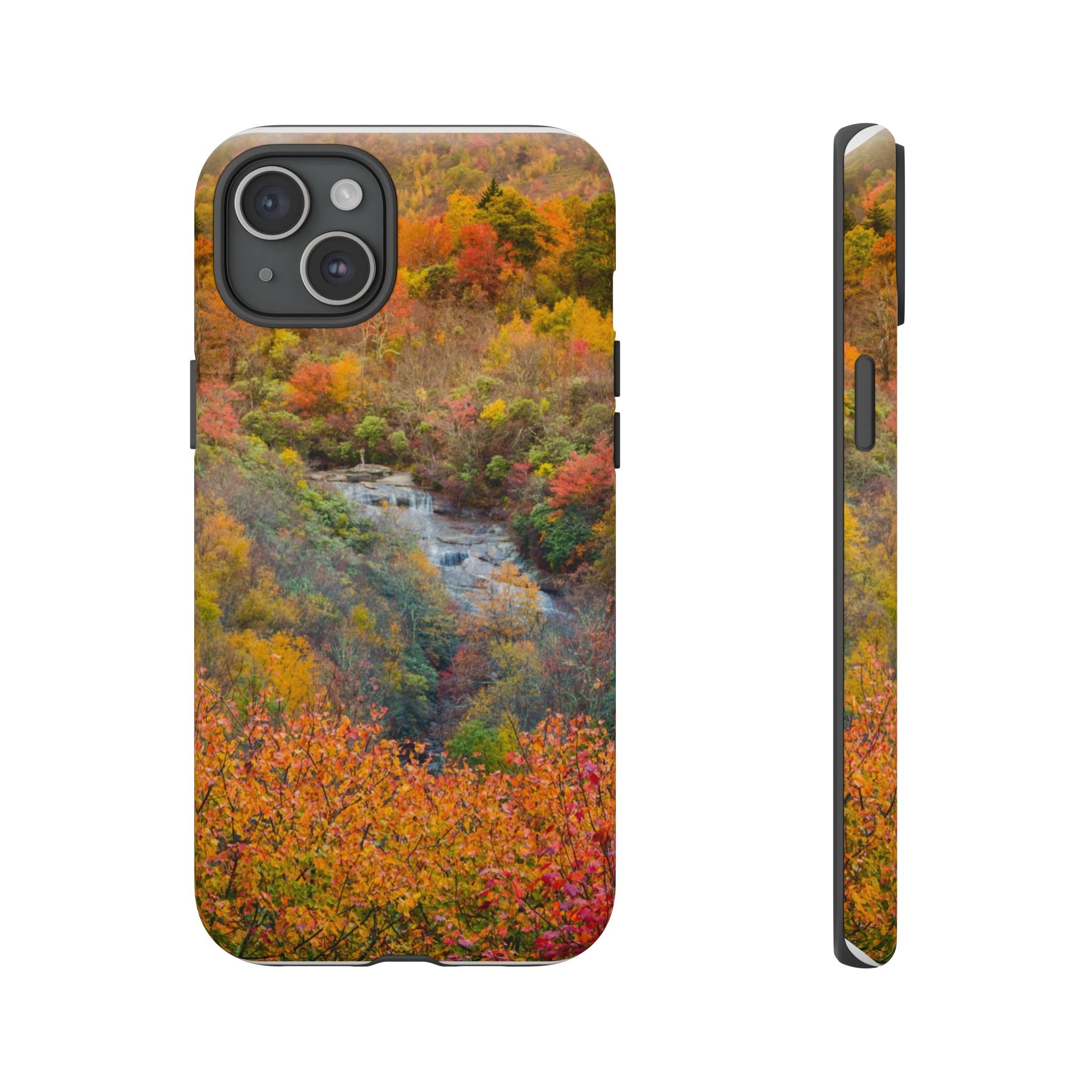 Nature-Inspired Phone Case, Tough Cases, Fall Landscape Design, Eco-Friendly, Protective Cover, Gifts for Nature Lovers