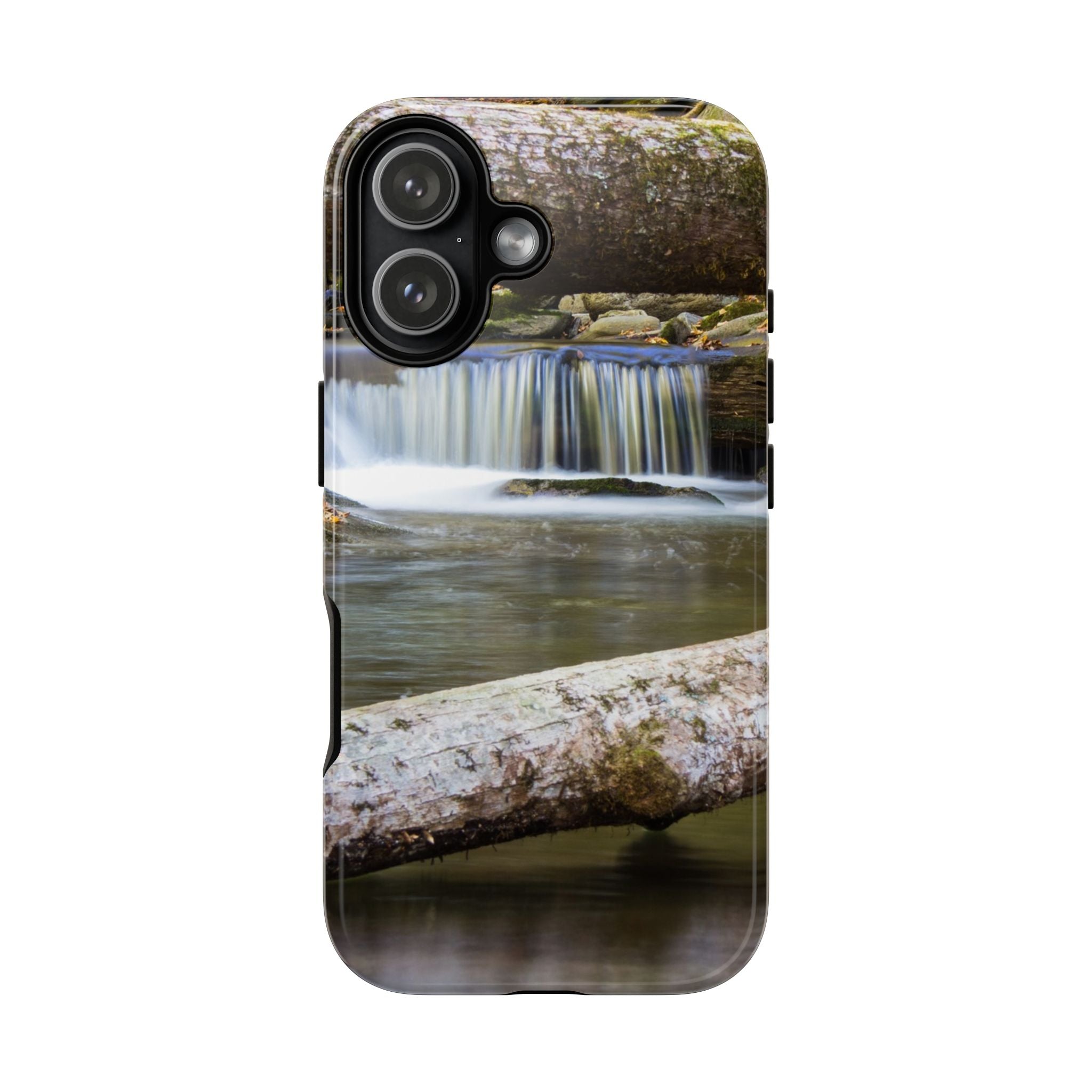 Nature-Inspired Phone Case, Tough Cases with Waterfall Design, Durable Phone Accessory, Outdoor Lover Gift, Nature Photography Case