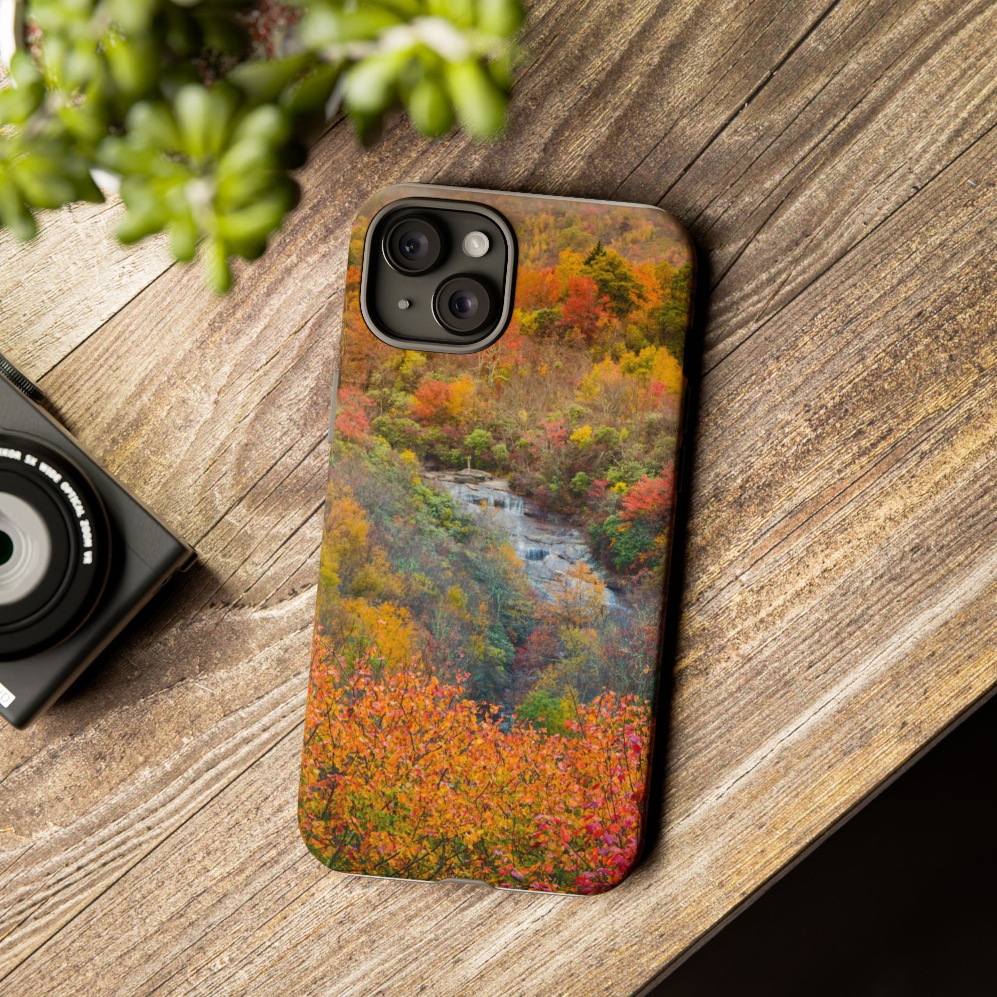 Nature-Inspired Phone Case, Tough Cases, Fall Landscape Design, Eco-Friendly, Protective Cover, Gifts for Nature Lovers