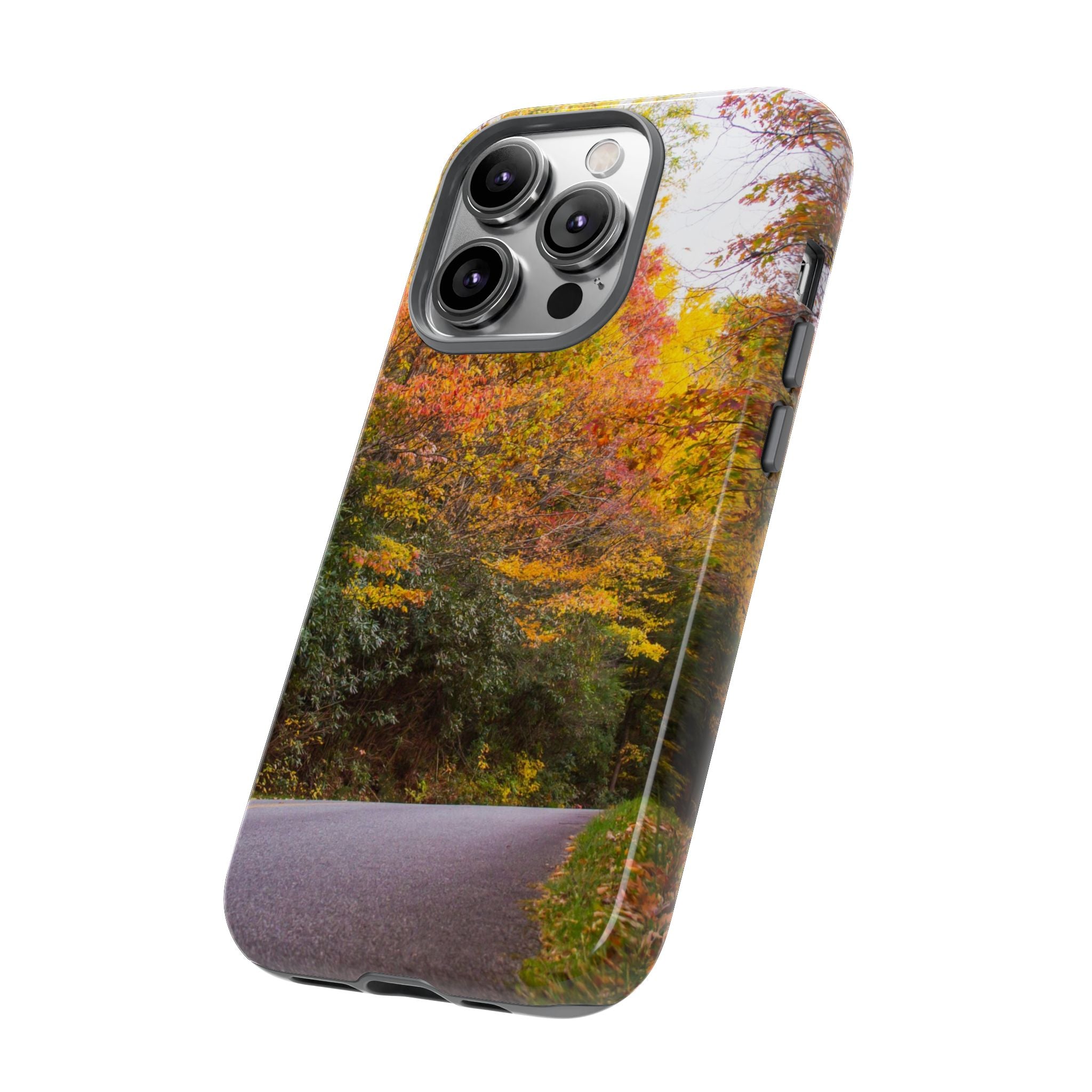 Fall Landscape Phone Case, Autumn iPhone Cover, Unique Tough Cases, Nature Lover Gift, Seasonal Phone Accessory, Eco-Friendly Design